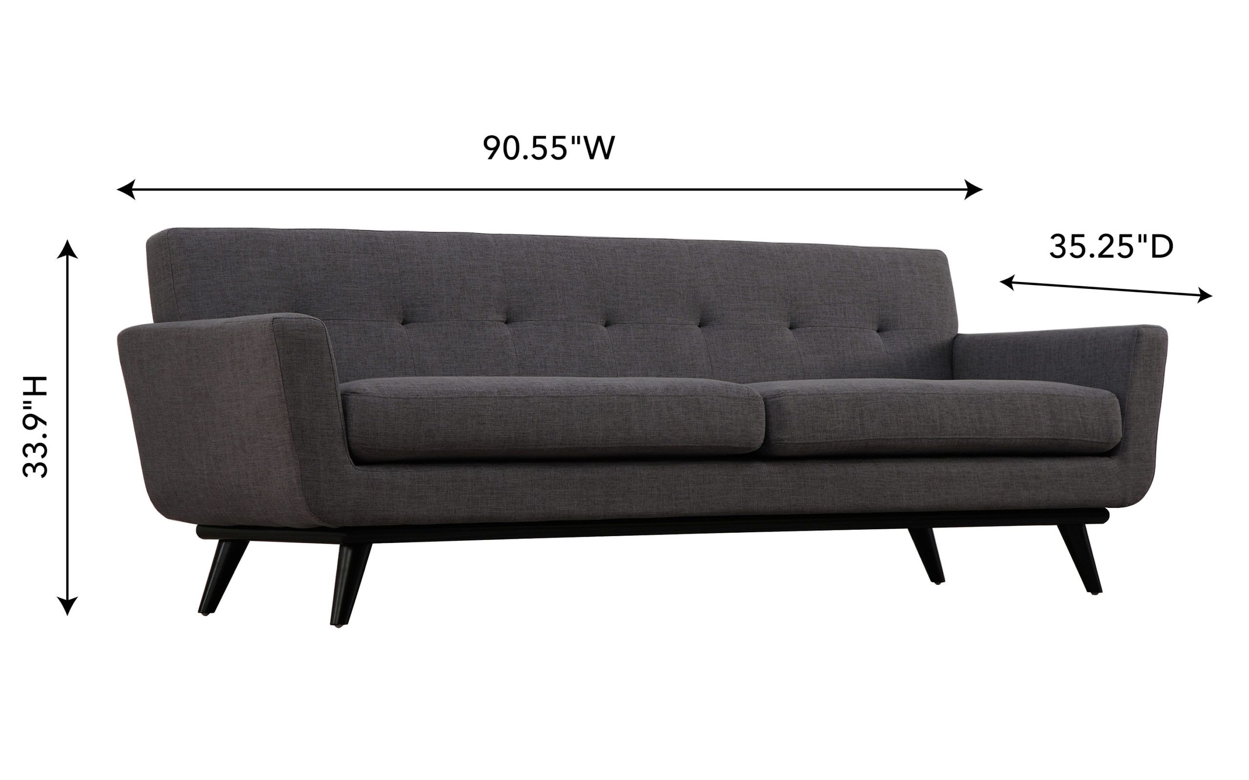 JAMES GREY LINEN SOFA - Image 8