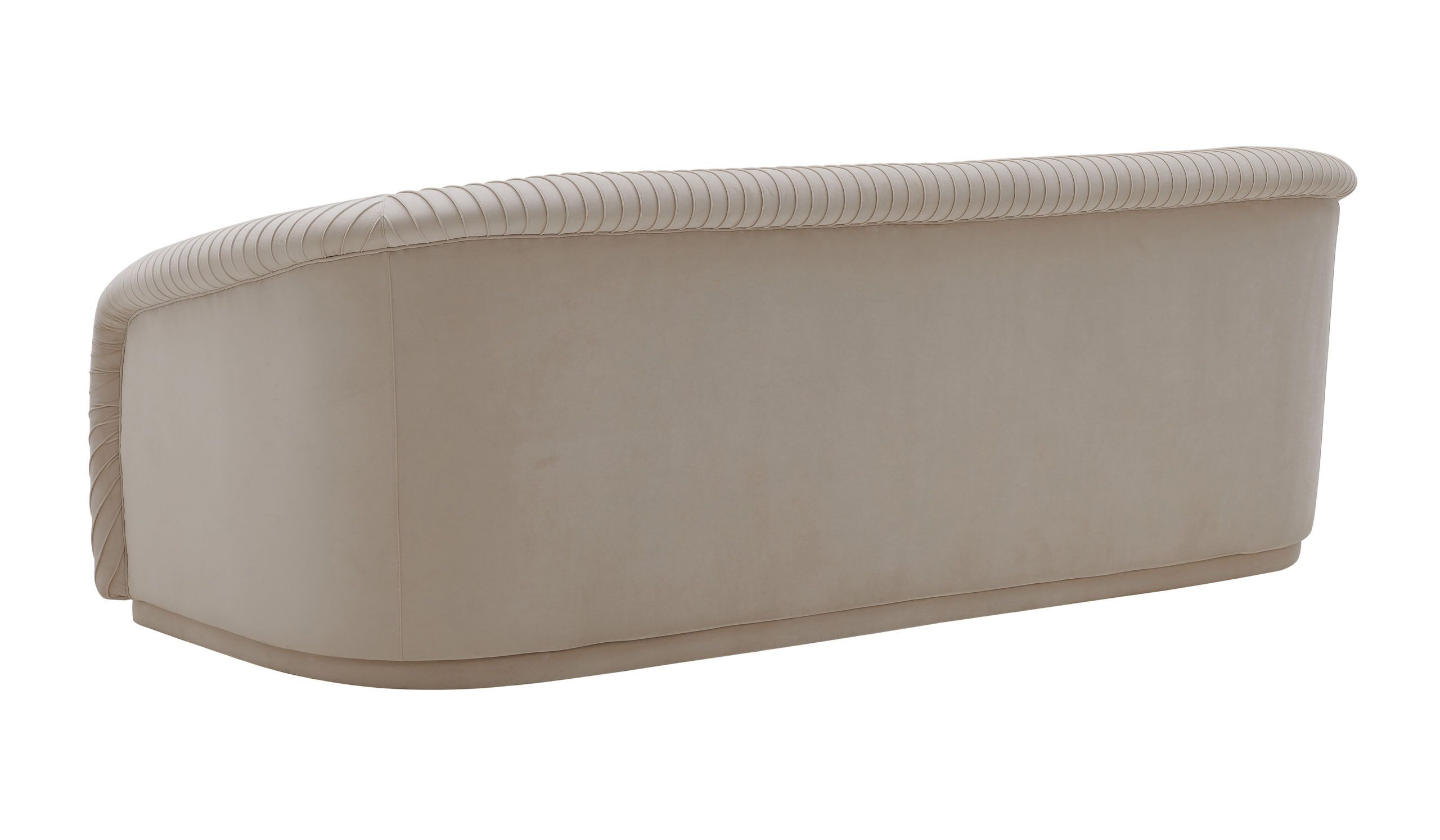 YARA PLEATED BEIGE VELVET - Image 4