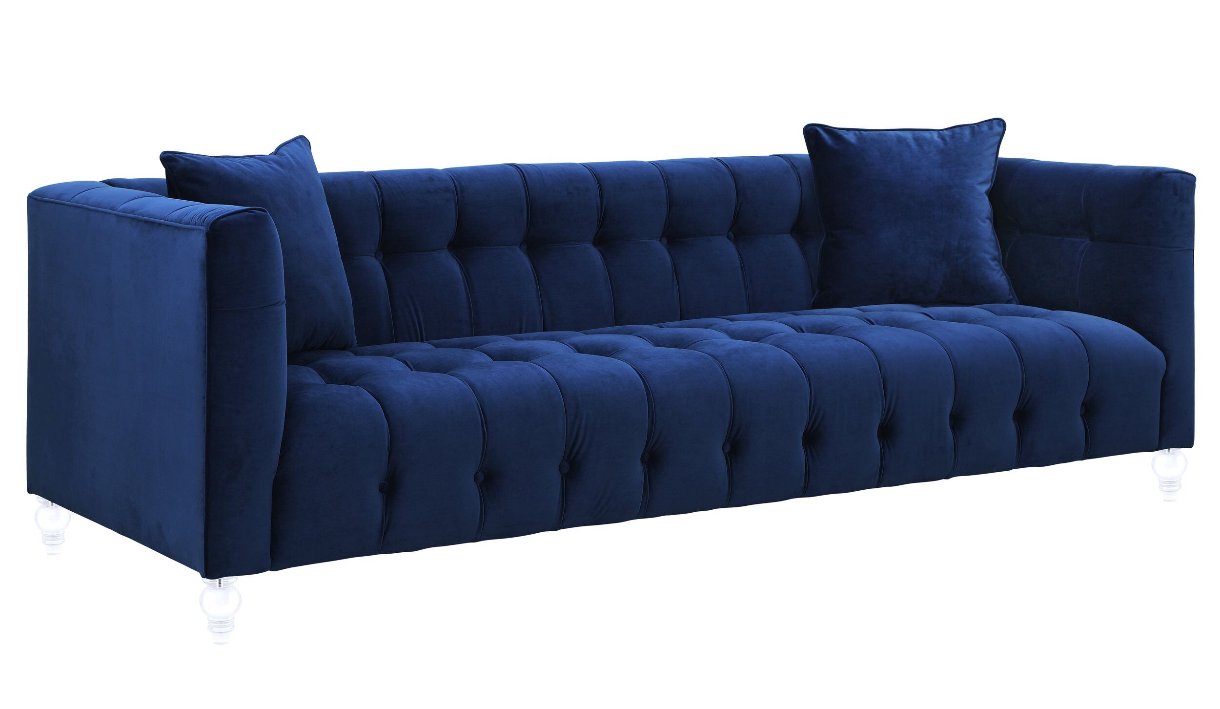 BEA NAVY VELVET SOFA - Image 3