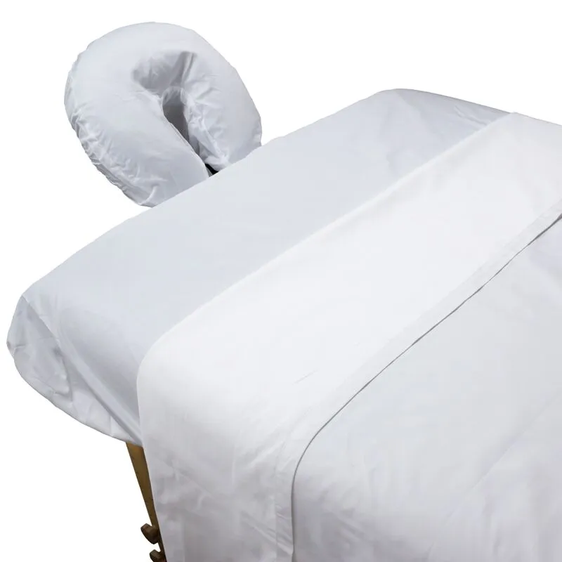 Sateen Spa Sheet Set - White