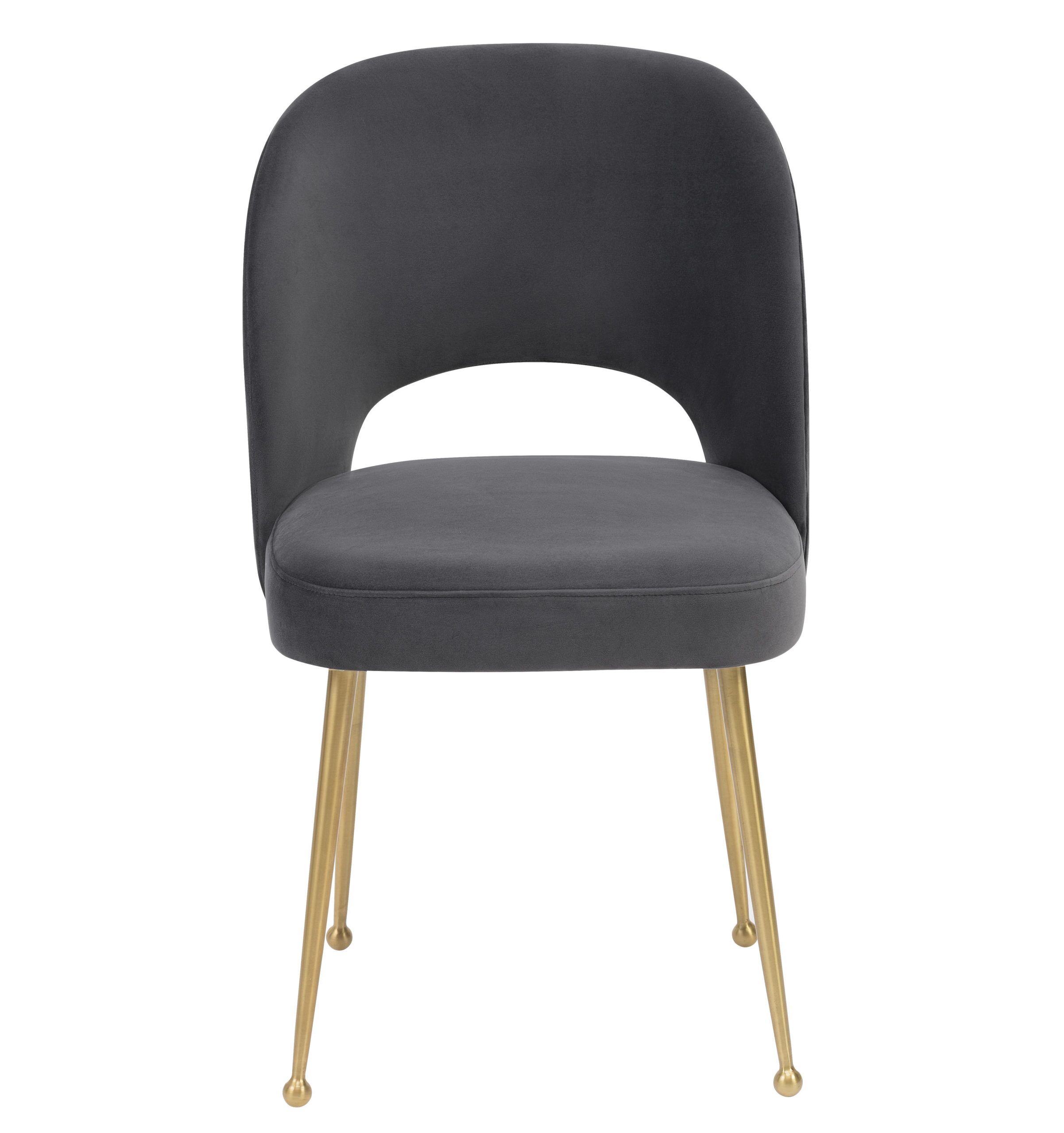 SWELL DARK GREY VELVET CHAIR - Image 3