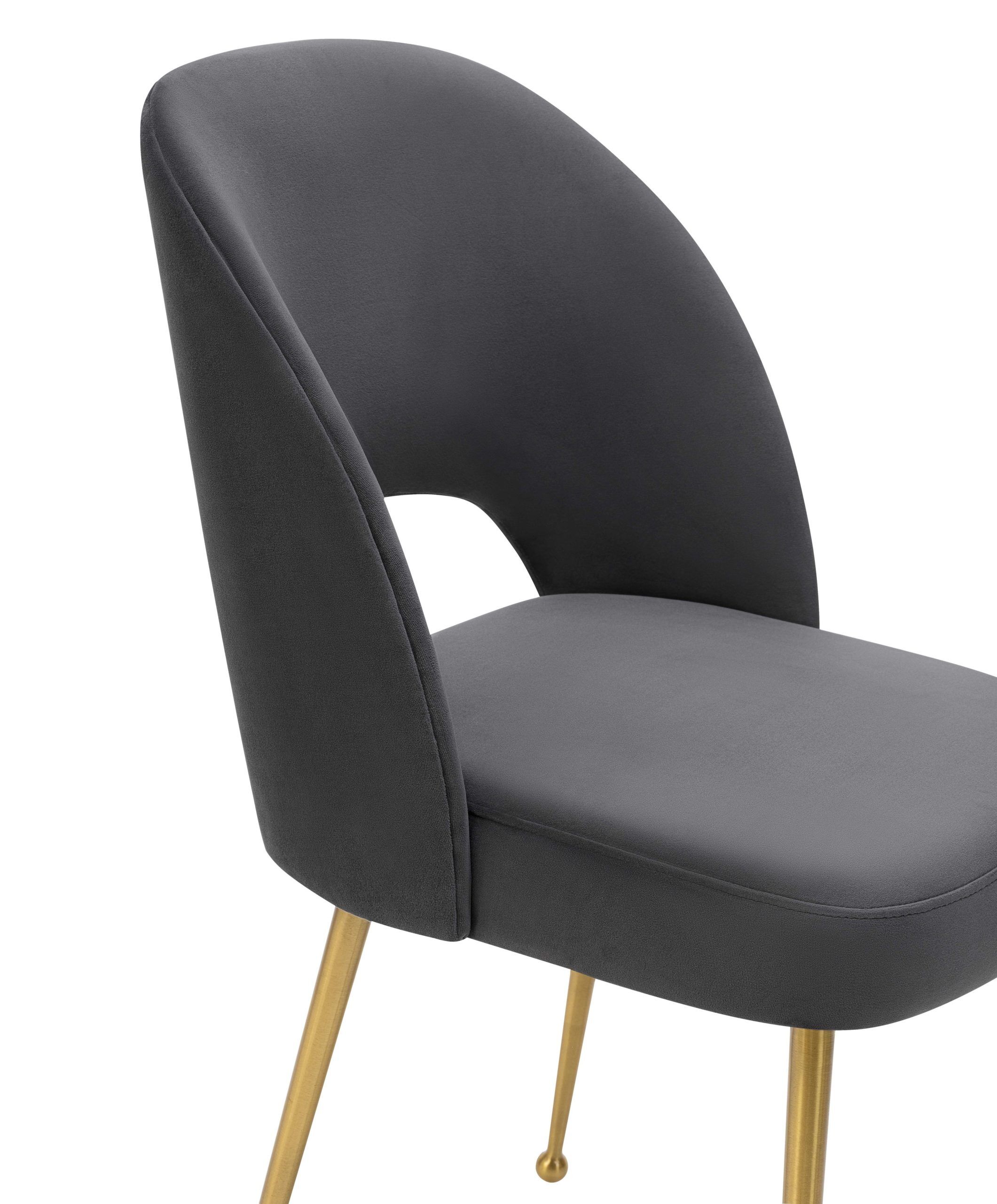 SWELL DARK GREY VELVET CHAIR - Image 5