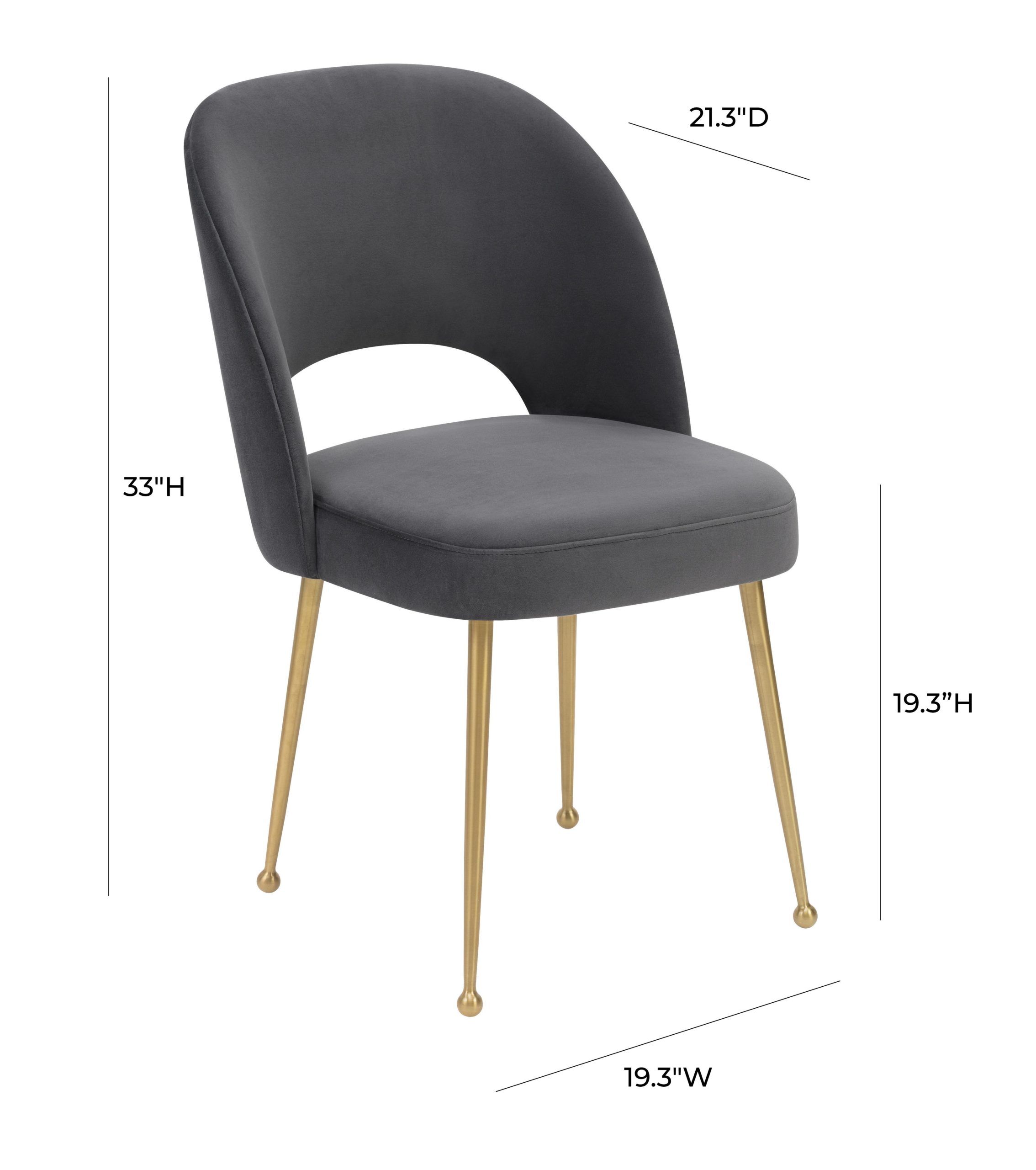 SWELL DARK GREY VELVET CHAIR - Image 7