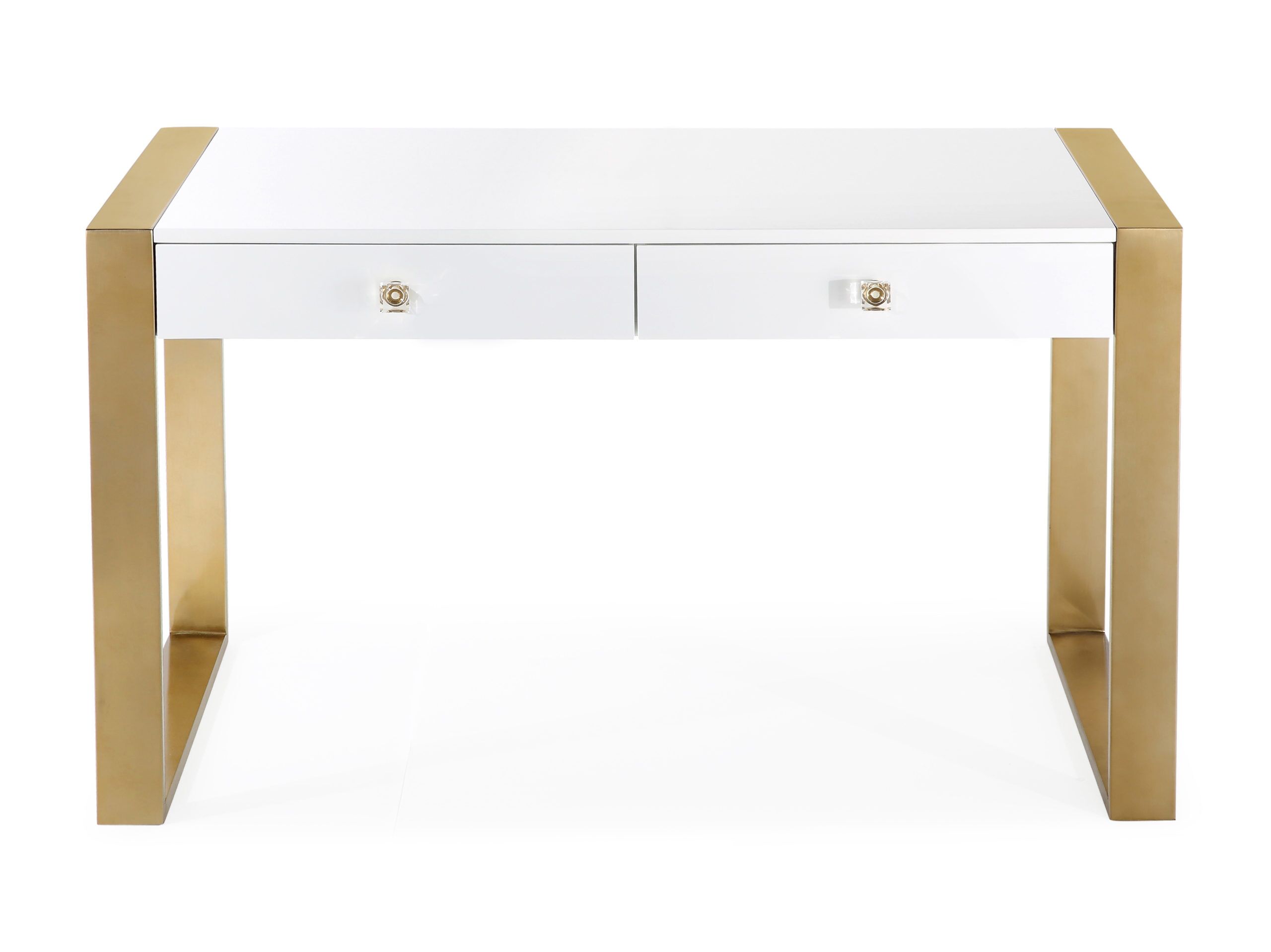 Kallie White Lacquer Desk - Image 4