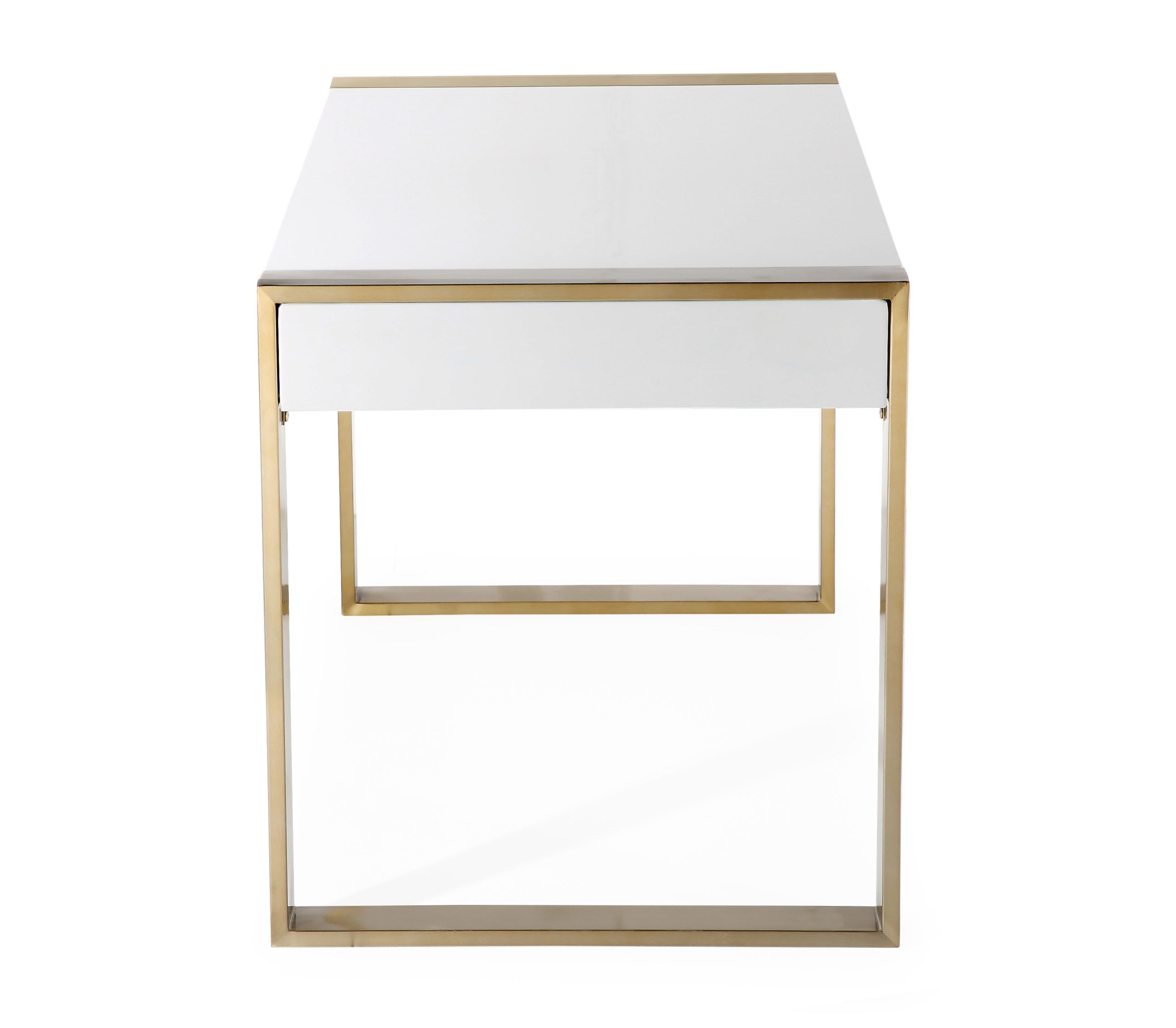 Kallie White Lacquer Desk - Image 5