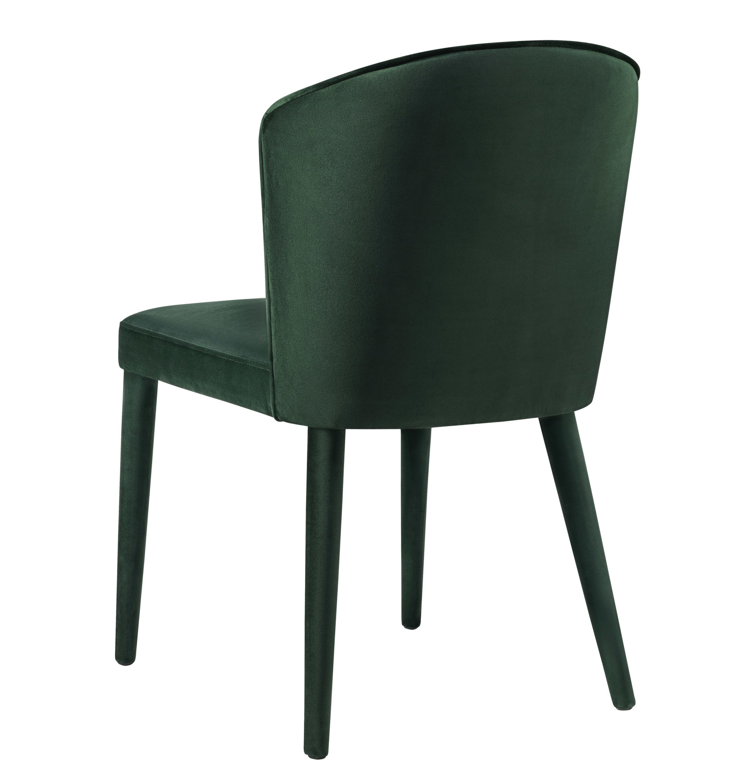METROPOLITAN FOREST GREEN VELVET CHAIR - Image 3