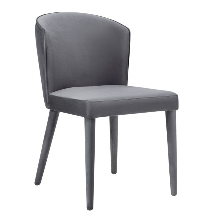 METROPOLITAN FOREST GREY VELVET CHAIR