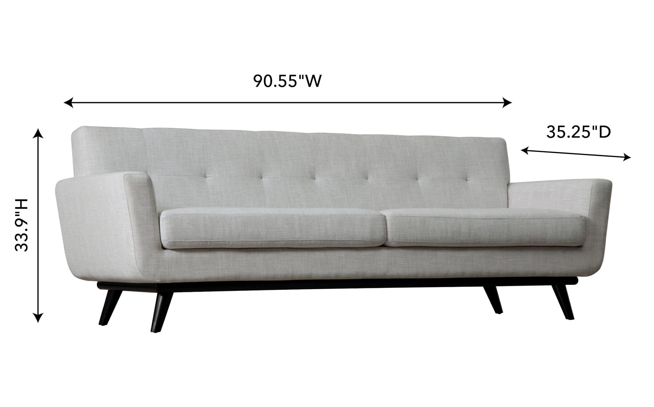 JAMES BEIGE LINEN SOFA - Image 10