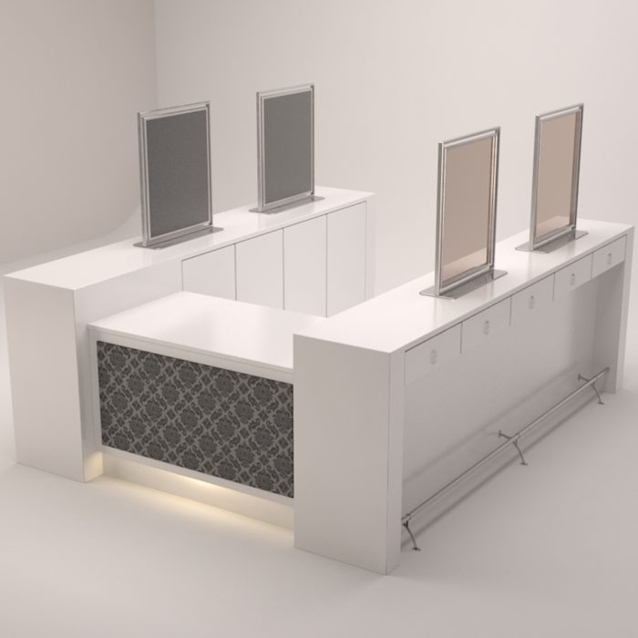 Grayson Styling Bar w/Reception Desk
