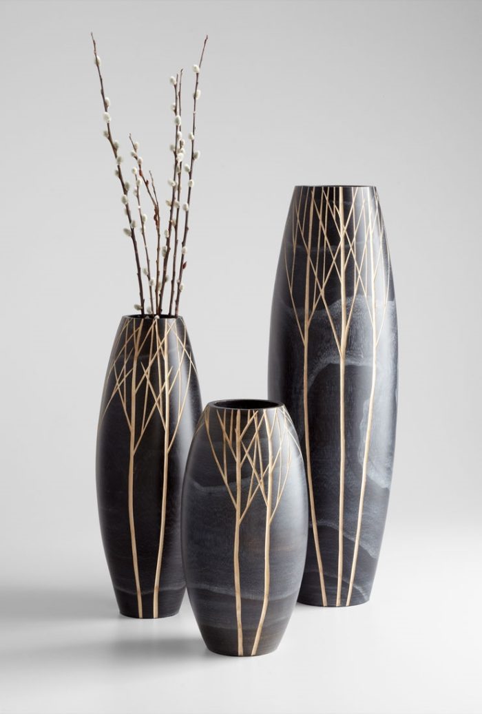 Onyx Winter Vases