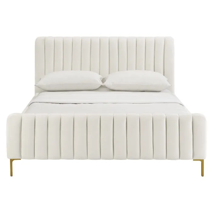 ANGELA CREAM BED IN QUEEN