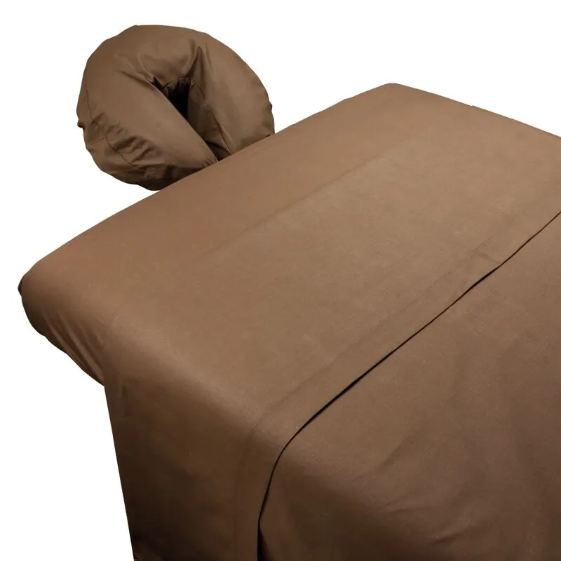 Poly/Cotton 3-Pc Sheet Set - Chocolate