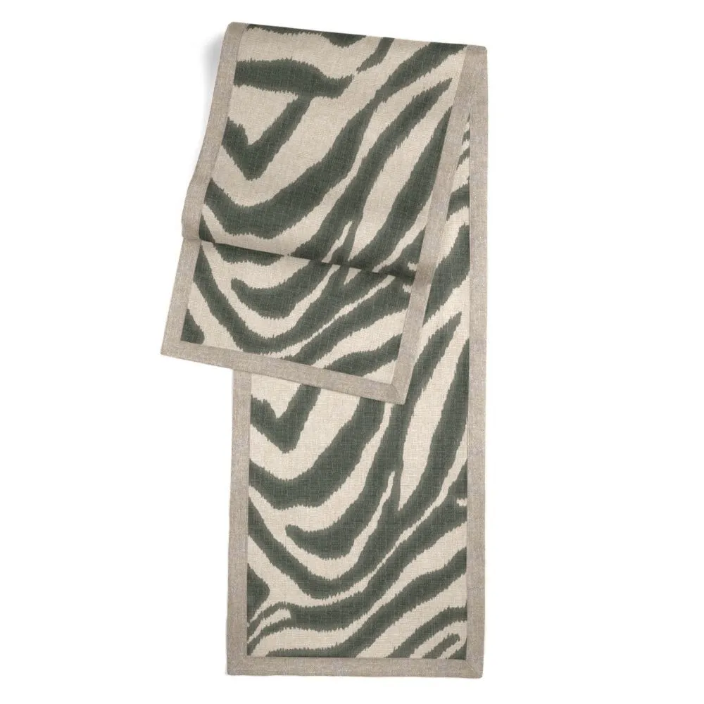 Spa Table Saddle - Ikat Zebra