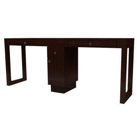 Linea Double Nail Table, 1 Drawer