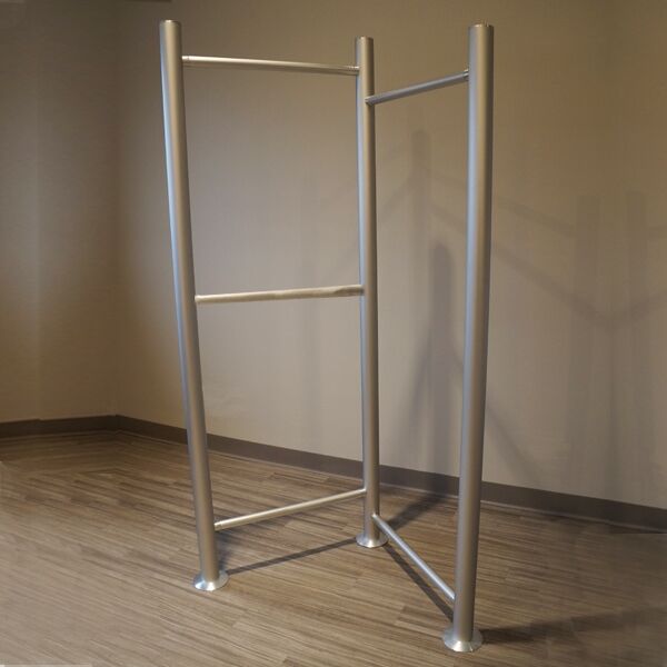Stainless 3-Rod Apparel Display - Image 2