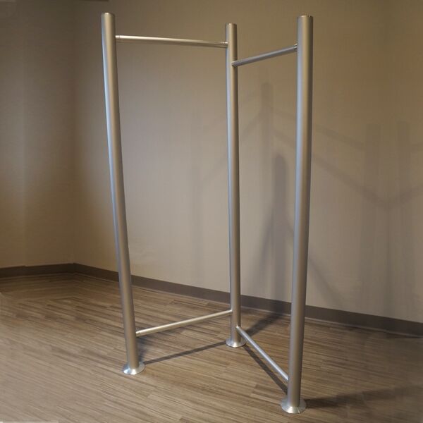 Stainless 2-Rod Apparel Display - Image 2