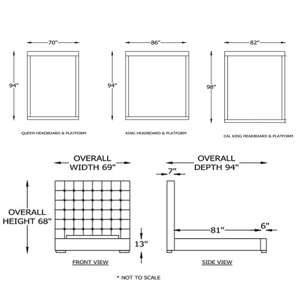 Luxury Bed Tufted Custom