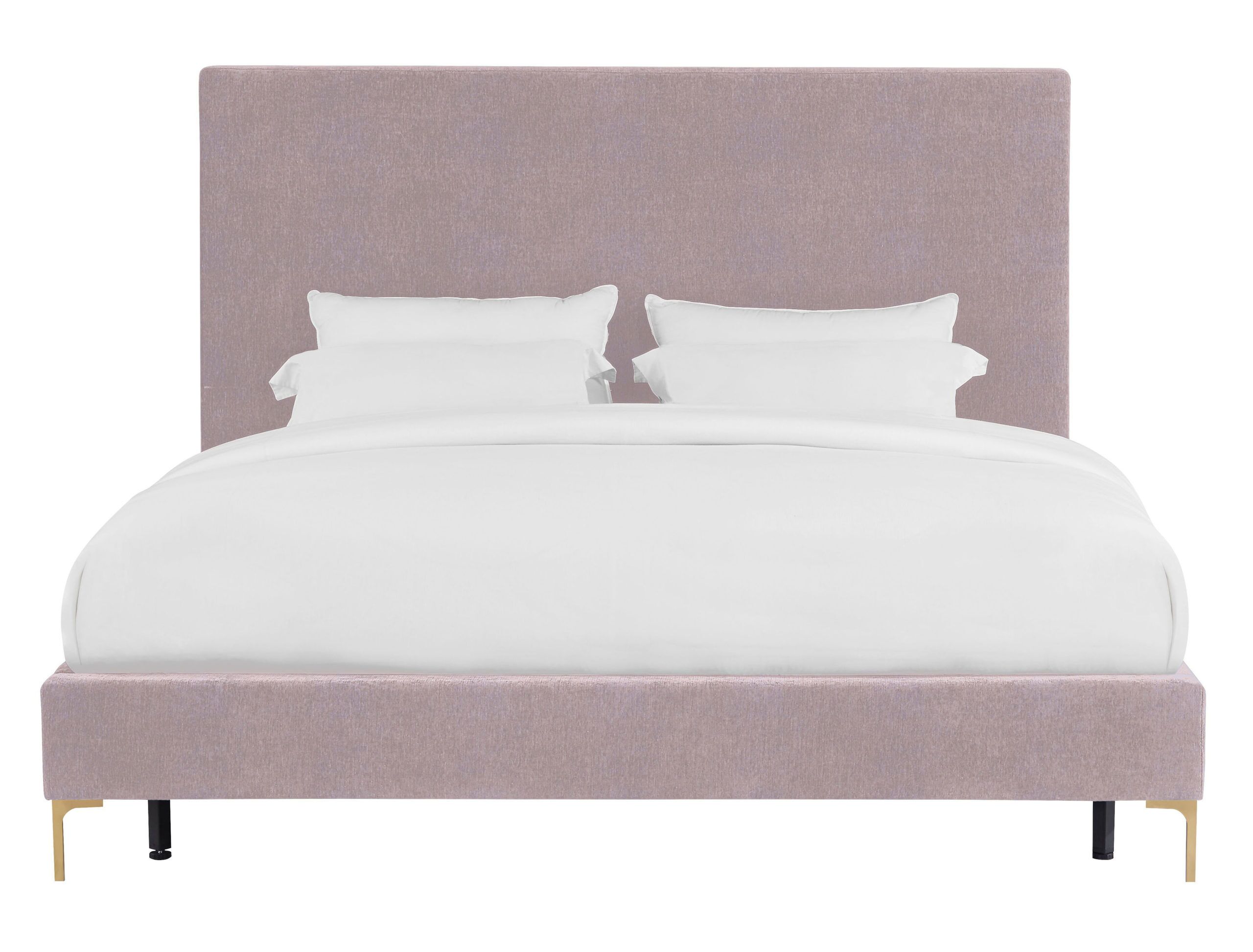 DELILAH BLUSH TEXTURED VELVET BED IN QUEEN - Image 6