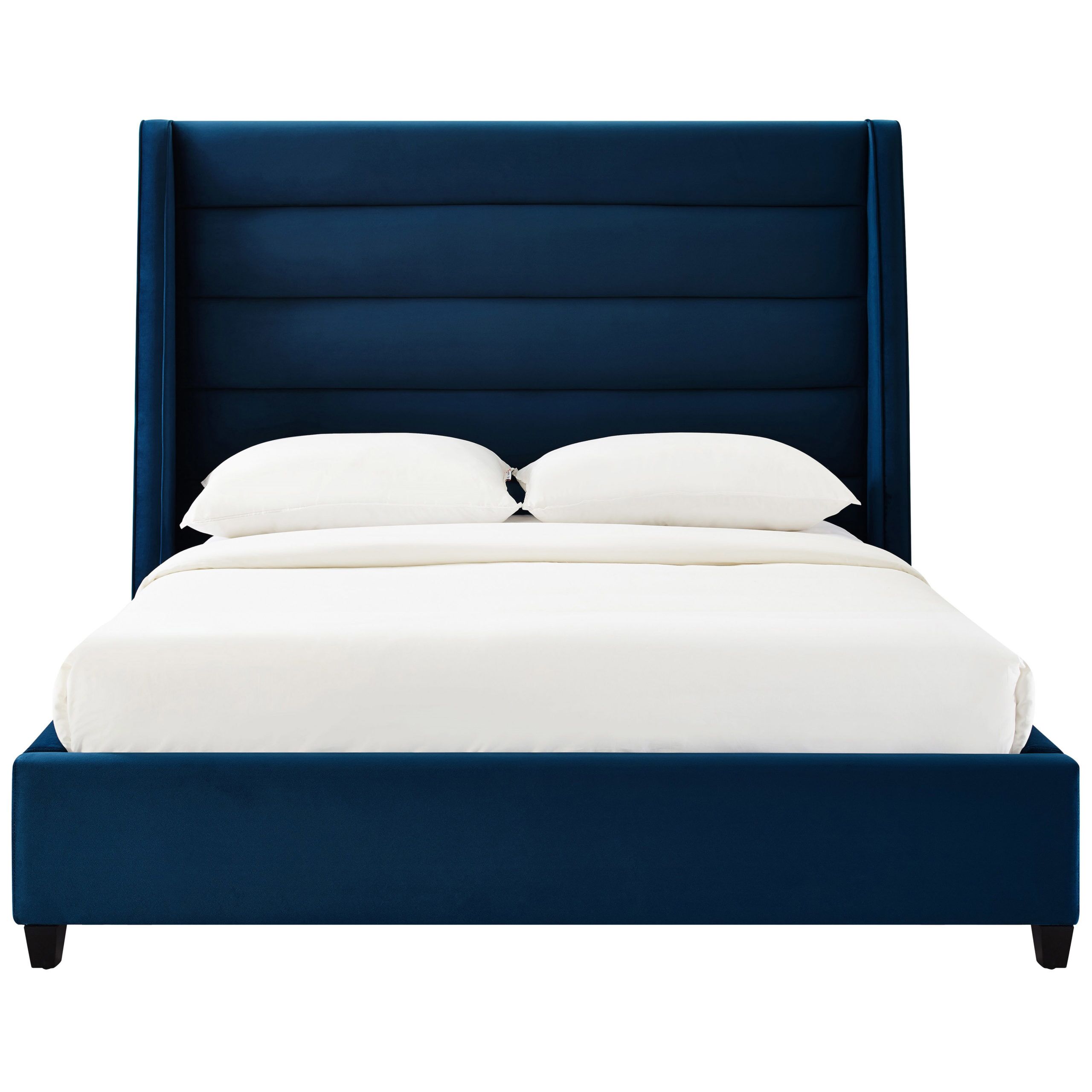 KOAH NAVY VELVET BED IN QUEEN - Image 5
