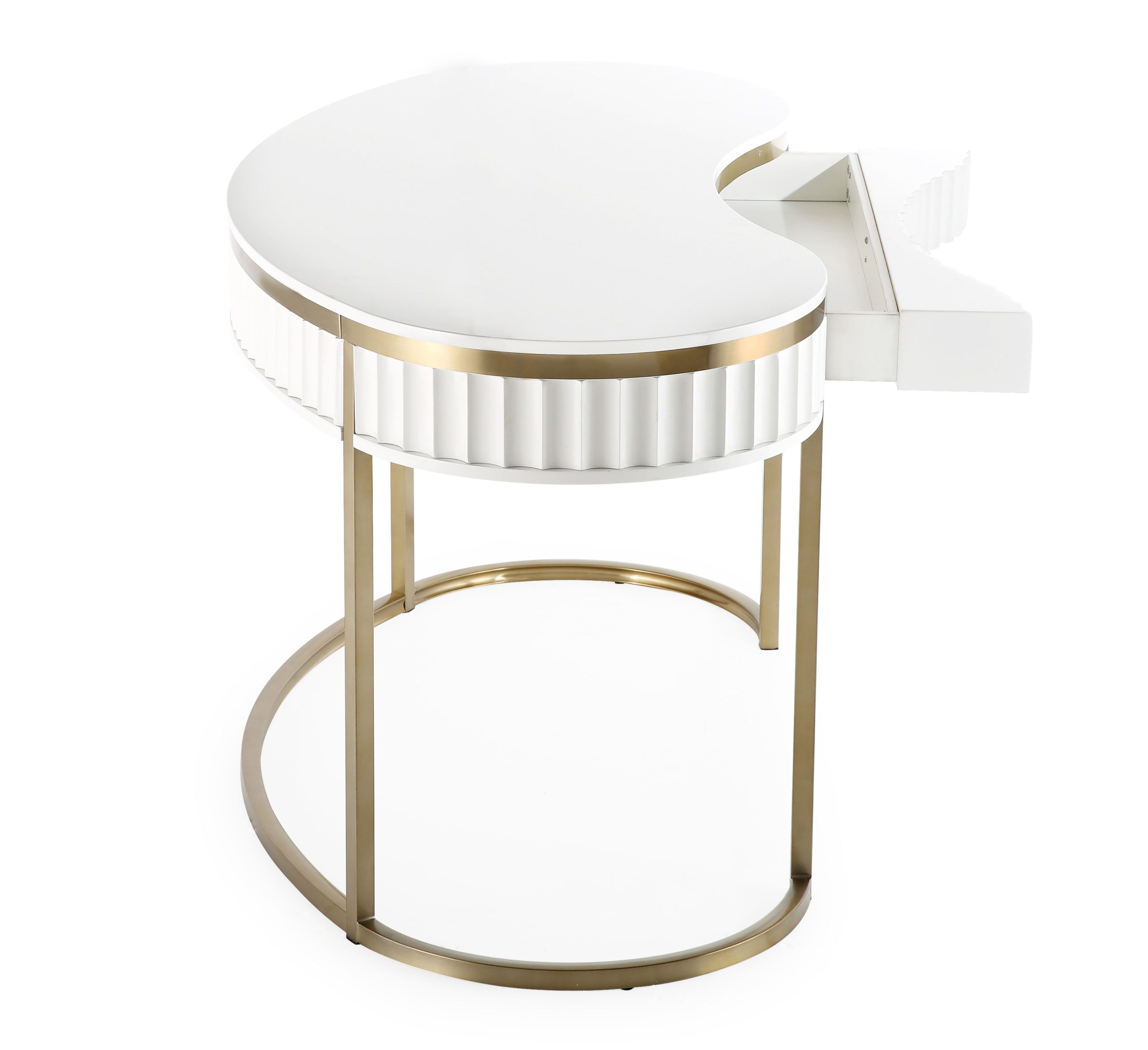 Jade Lacquer Finish Desk - Image 4