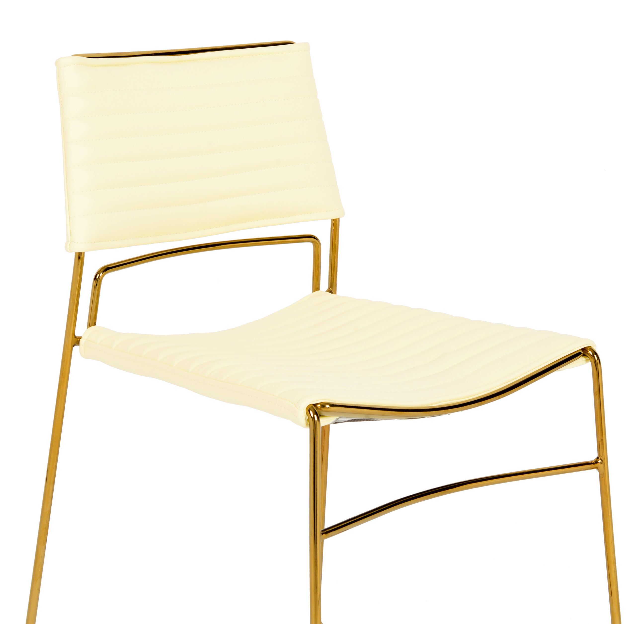 DOMANI CREAM VEGAN LEATHER CHAIR (Set of 2) - Image 6