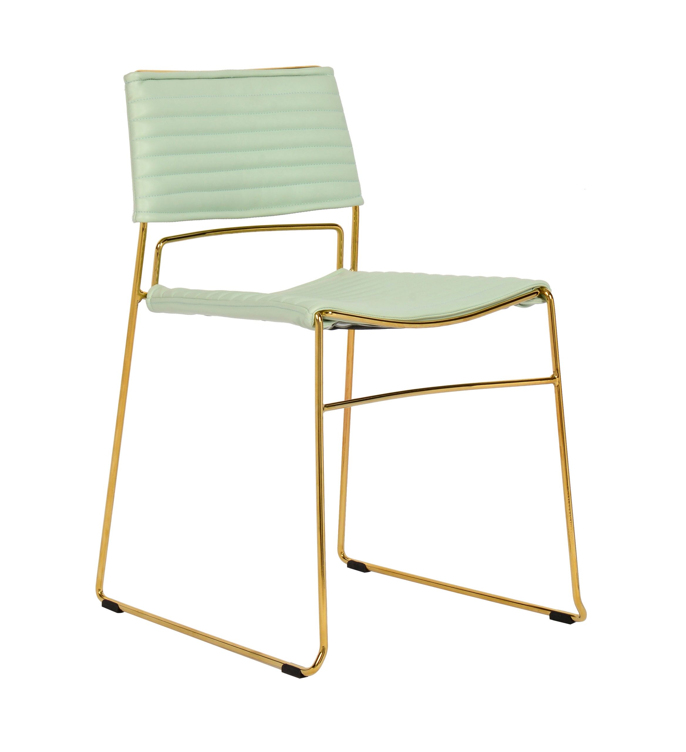 DOMANI MINT VEGAN LEATHER CHAIR (Set of 2) - Image 7