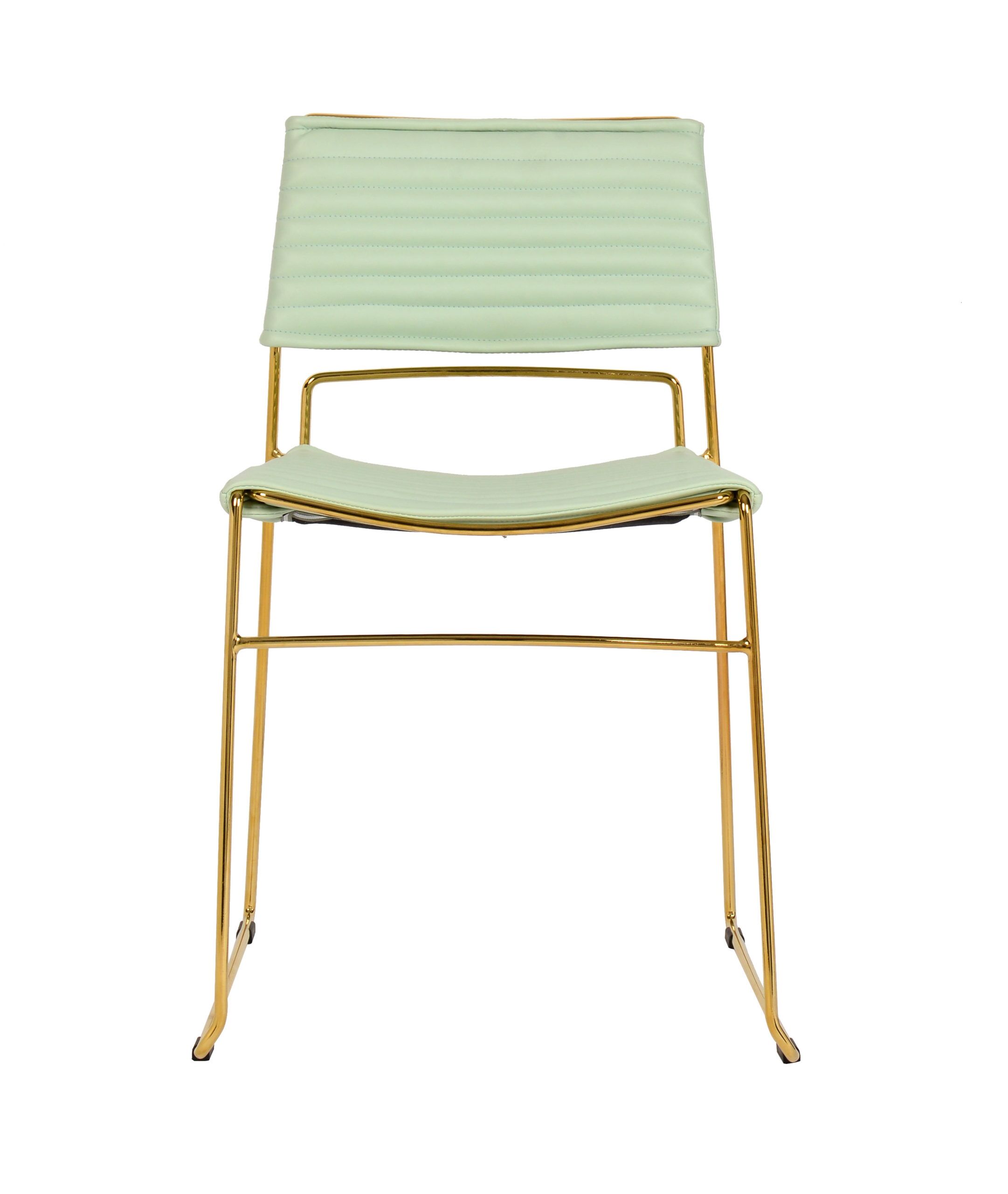 DOMANI MINT VEGAN LEATHER CHAIR (Set of 2) - Image 3