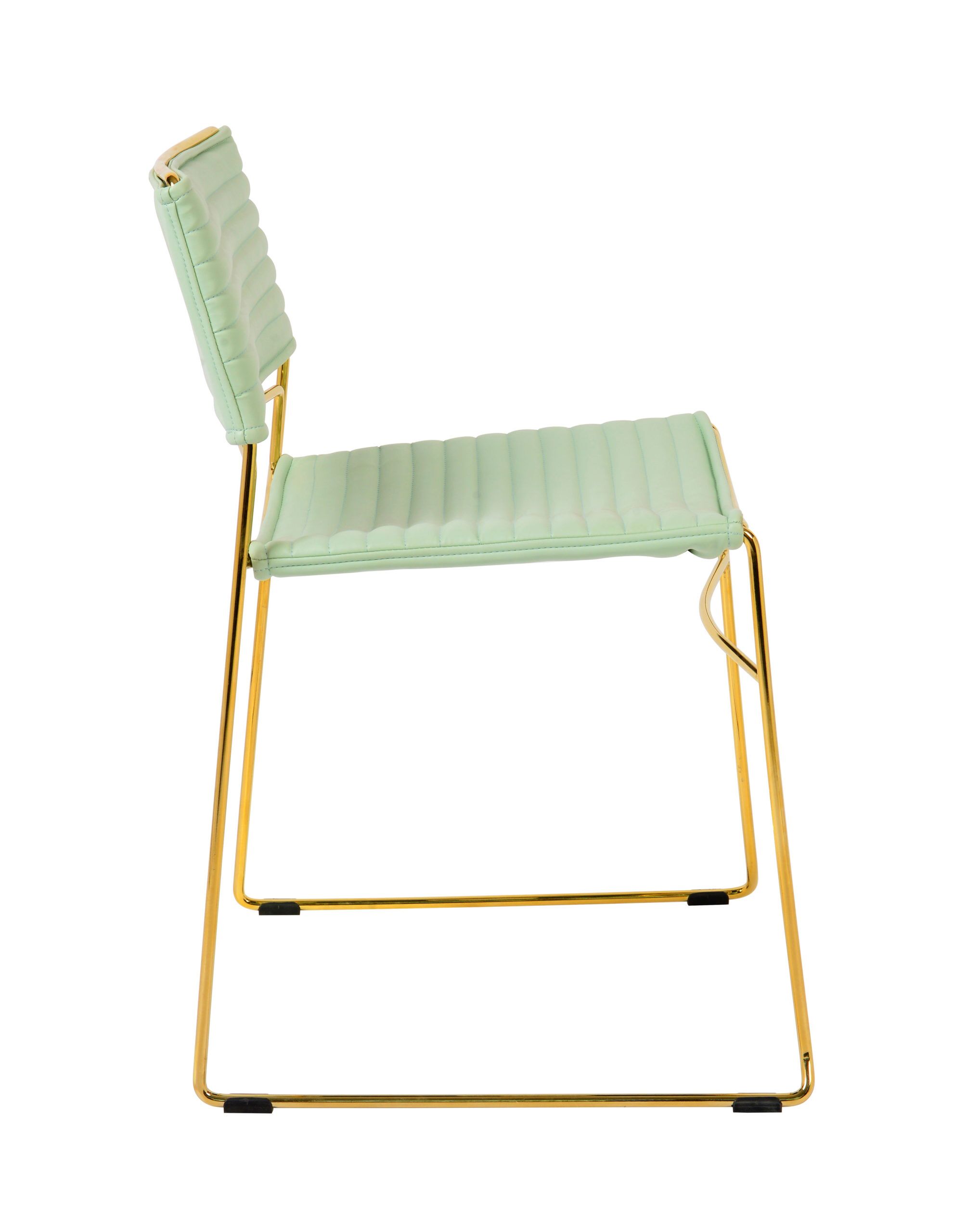 DOMANI MINT VEGAN LEATHER CHAIR (Set of 2) - Image 4