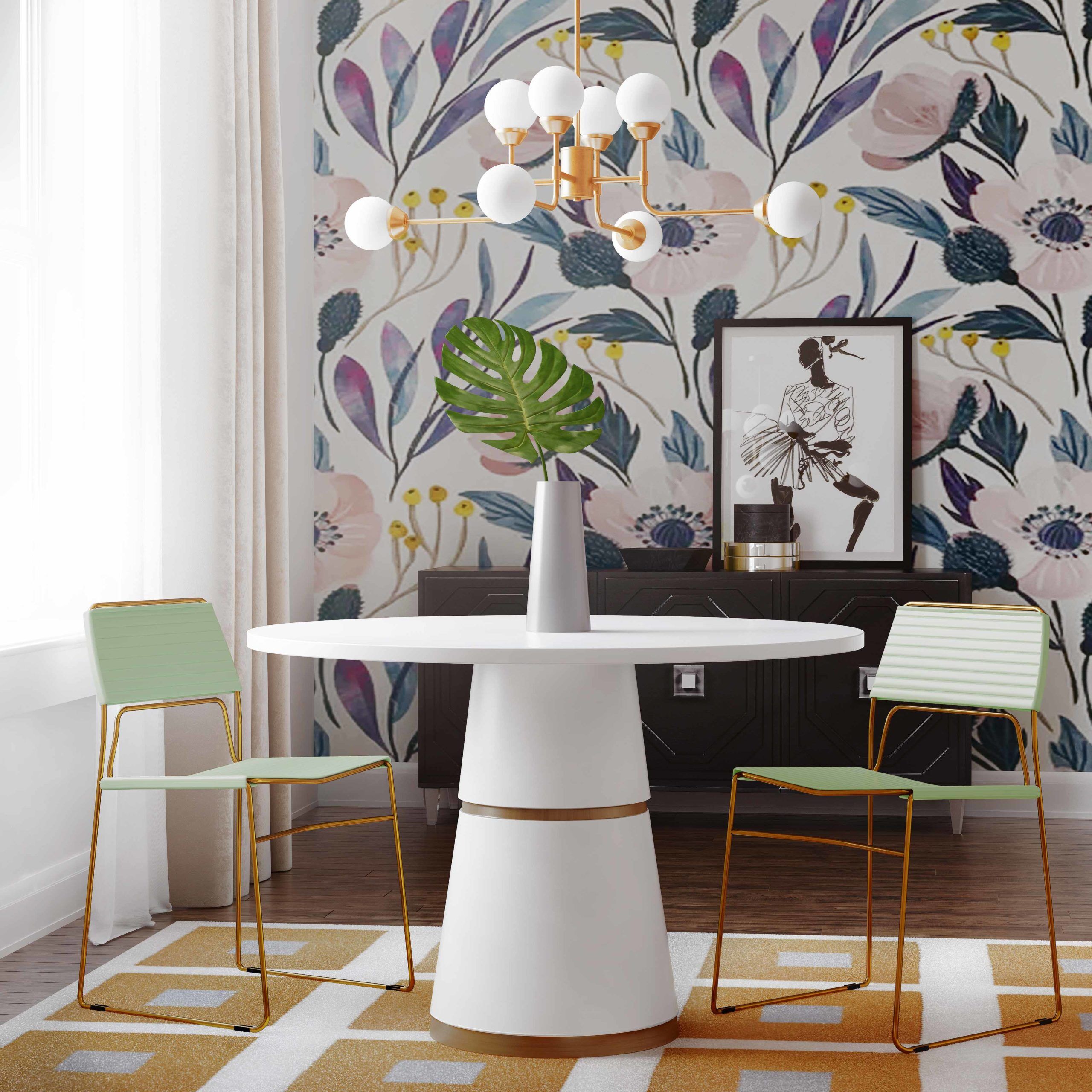 DOMANI MINT VEGAN LEATHER CHAIR (Set of 2) - Image 2