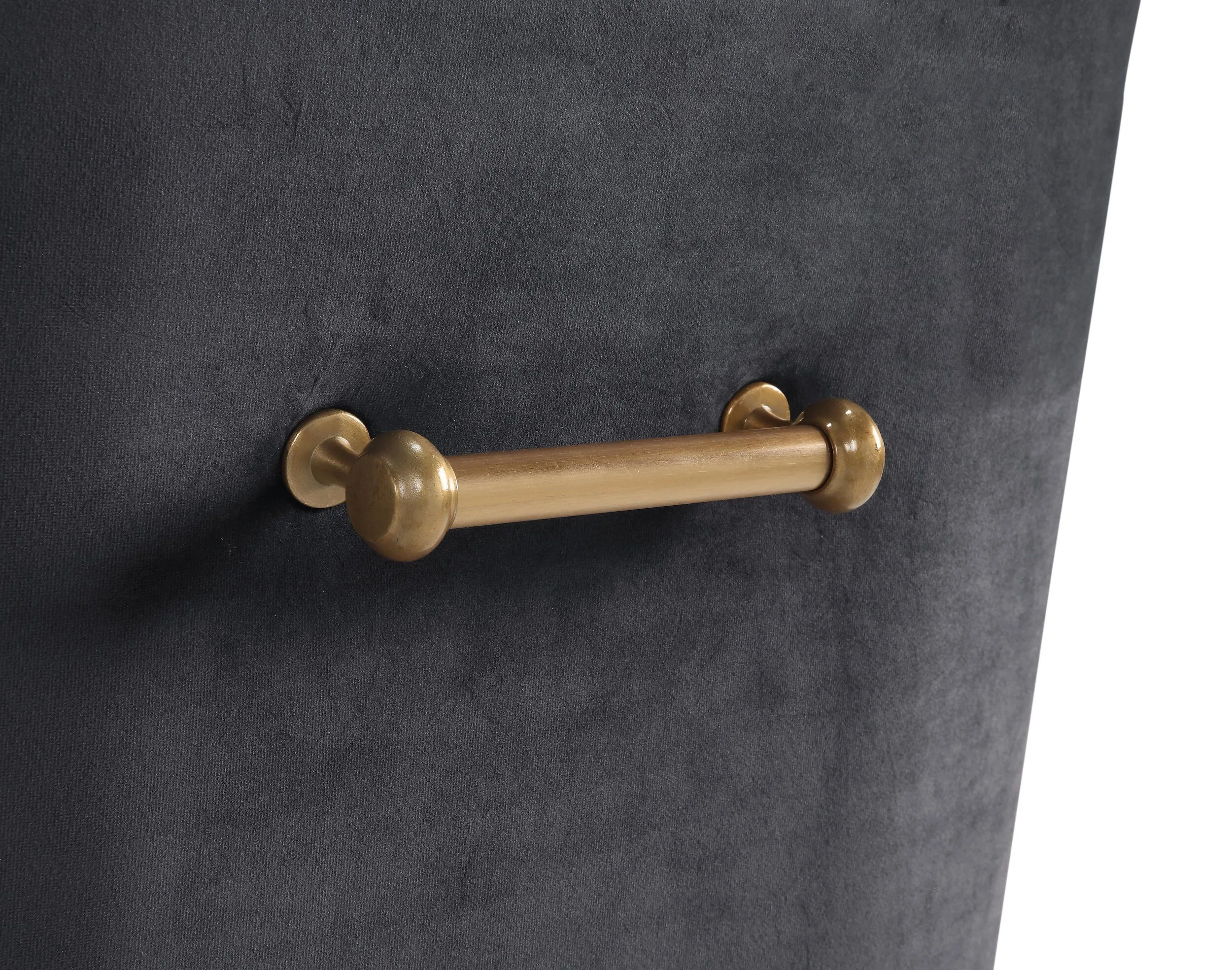 BEATRIX GREY VELVET SIDE CHAIR - Image 5