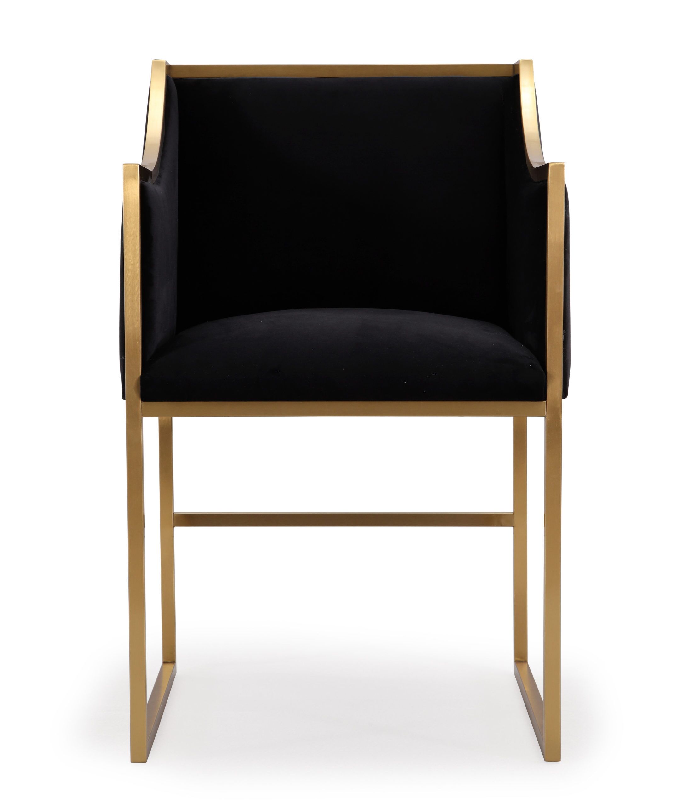 ATARA BLACK VELVET GOLD CHAIR - Image 6