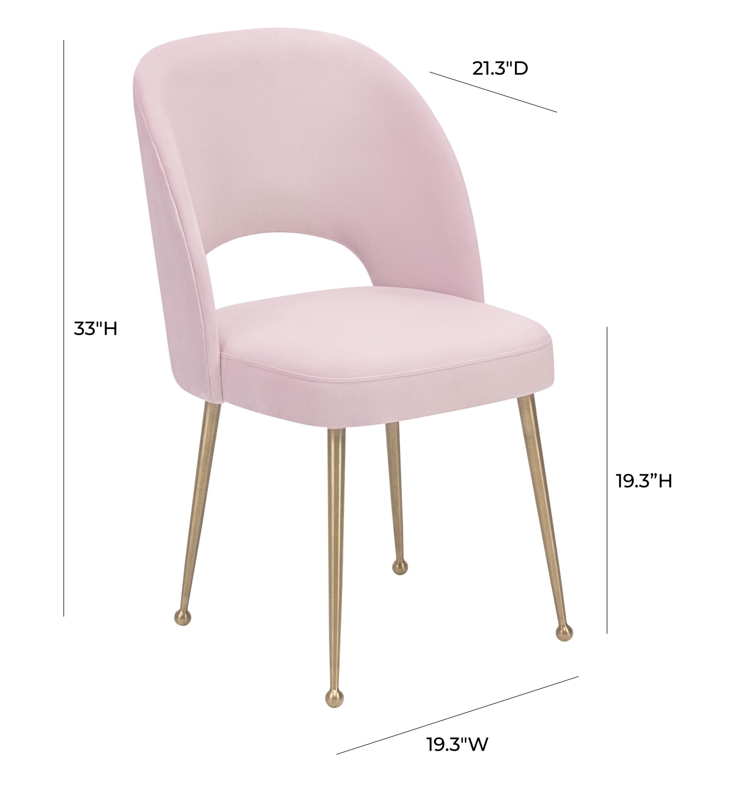 SWELL BLUSH VELVET CHAIR - Image 6