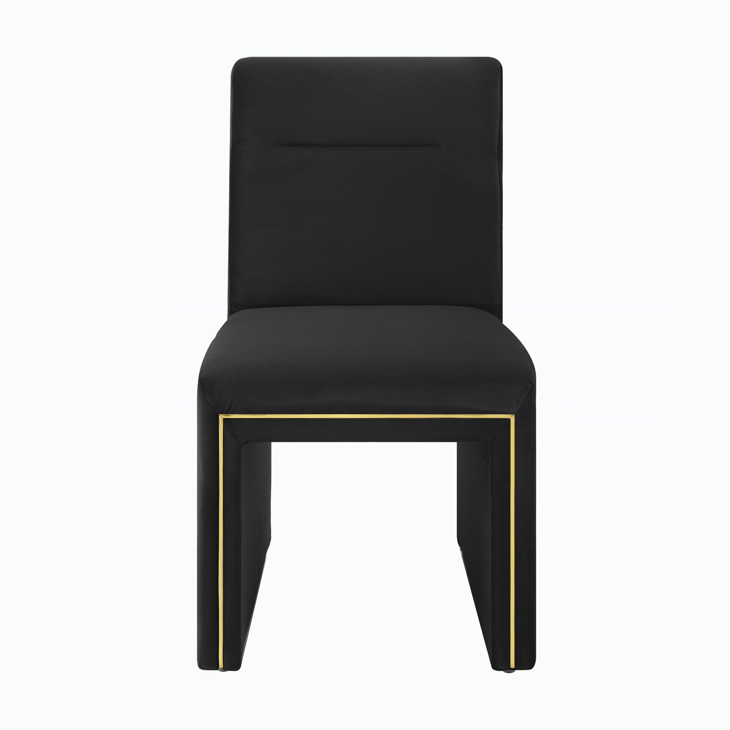 JAFFA BLACK VELVET CHAIR - Image 3