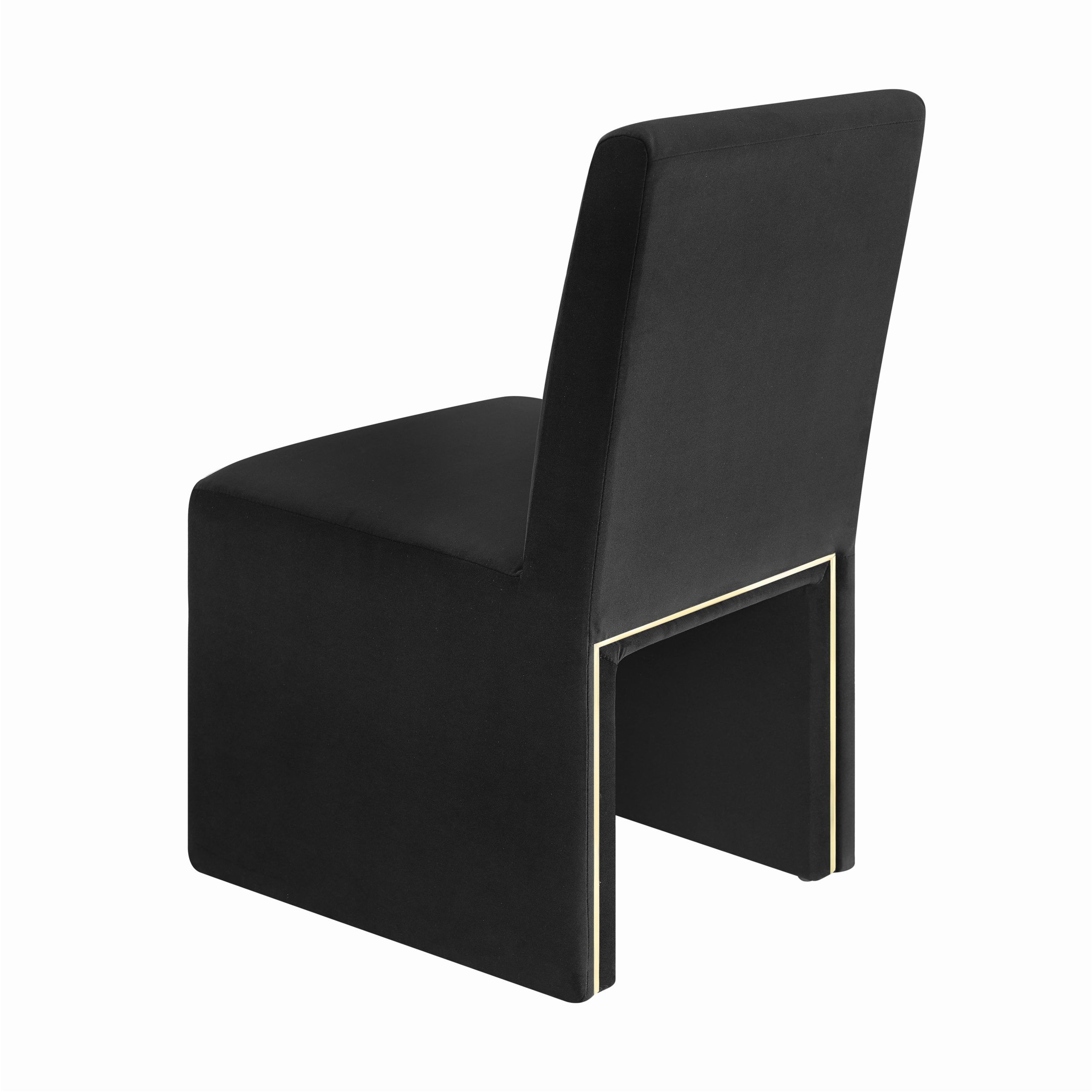 JAFFA BLACK VELVET CHAIR - Image 4