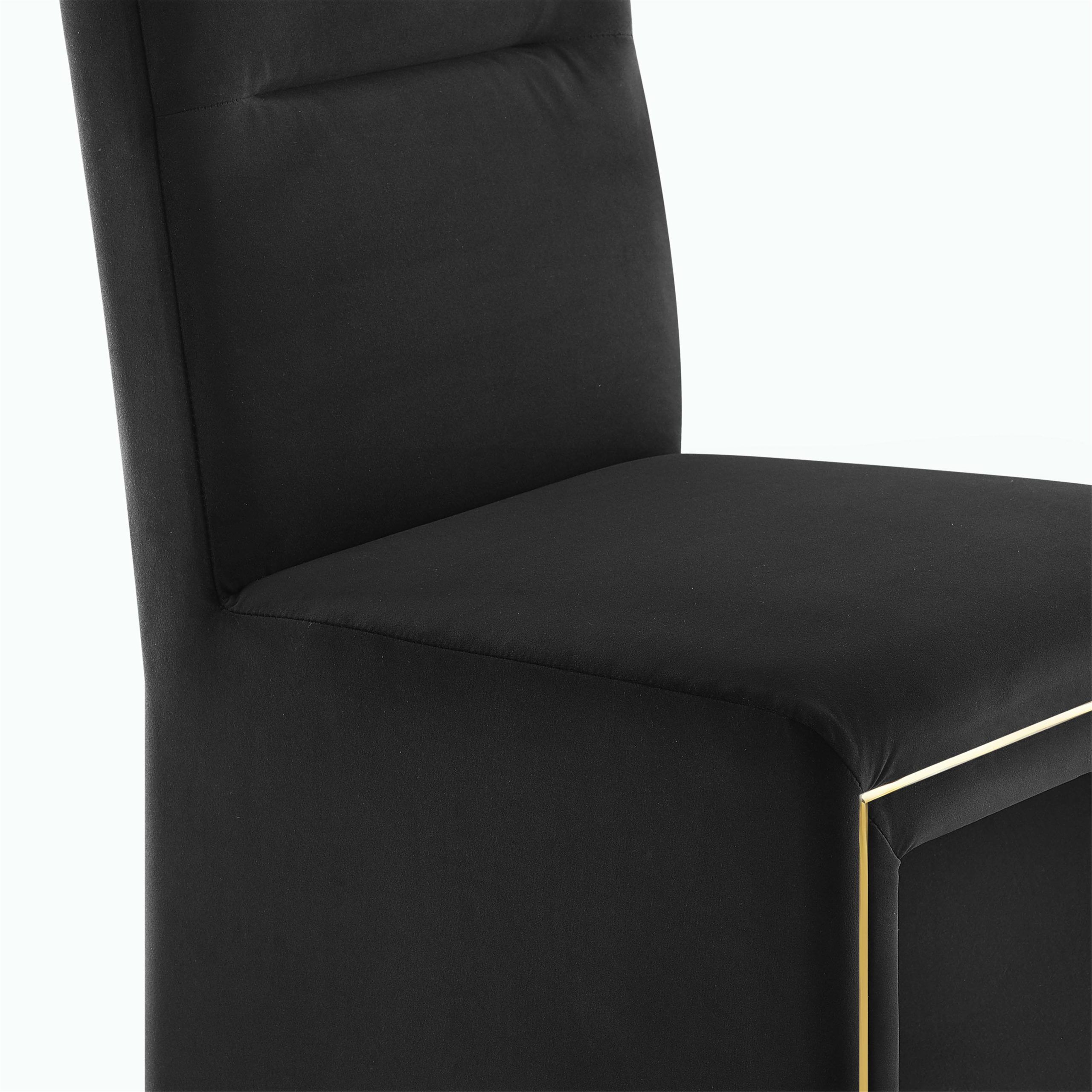 JAFFA BLACK VELVET CHAIR - Image 5