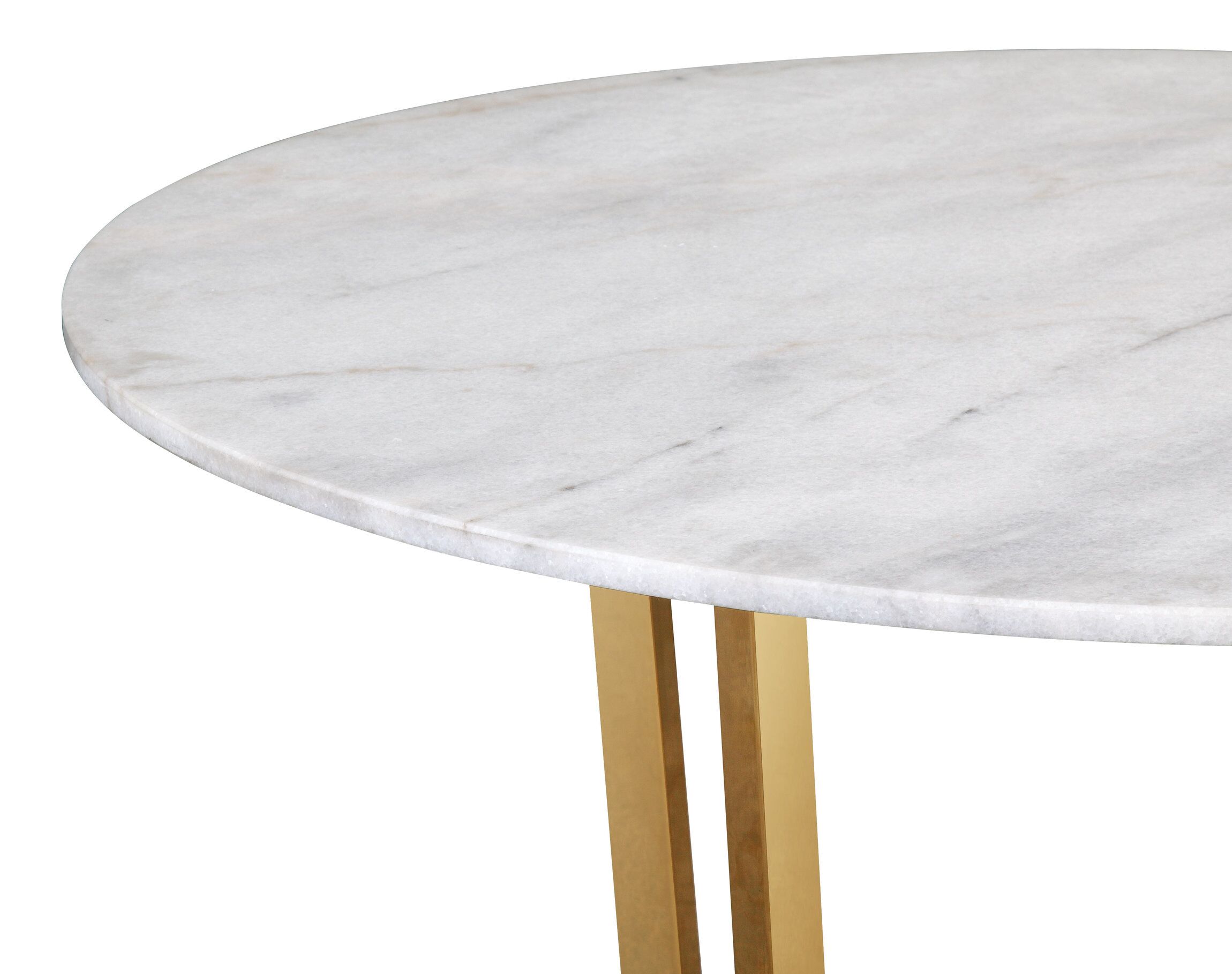 MAXIM WHITE MARBLE DINING TABLE - Image 4