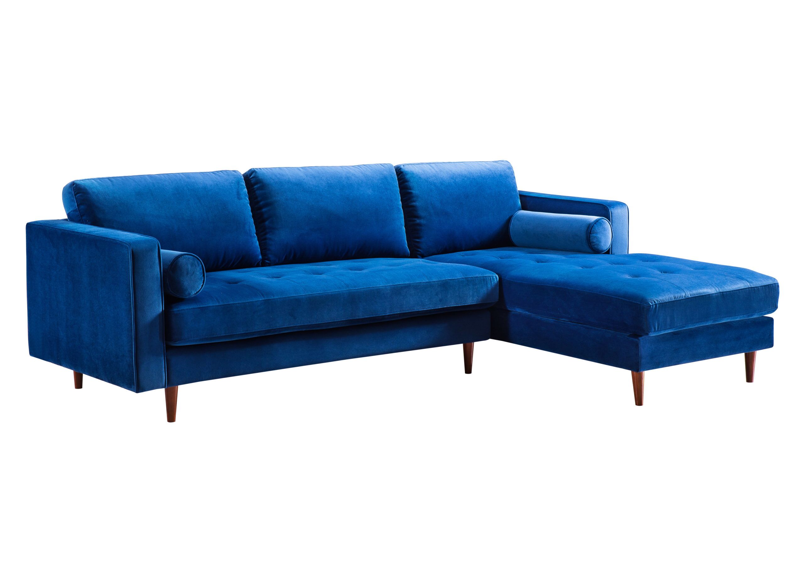 COMO NAVY VELVET SECTIONAL RAF - Image 2