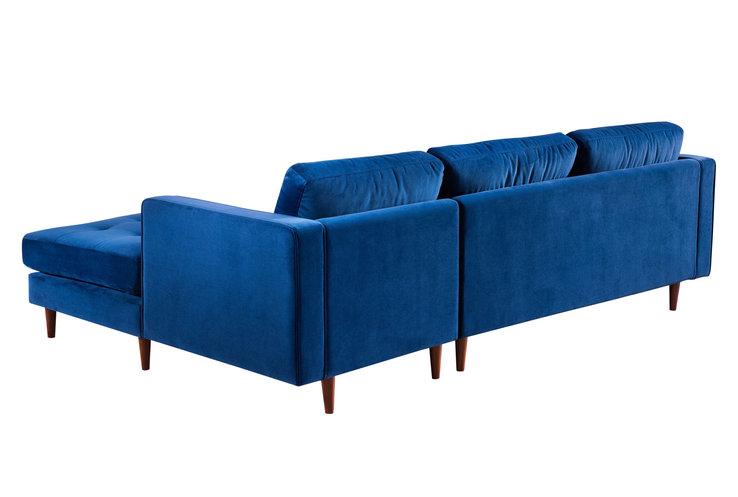 COMO NAVY VELVET SECTIONAL RAF - Image 4
