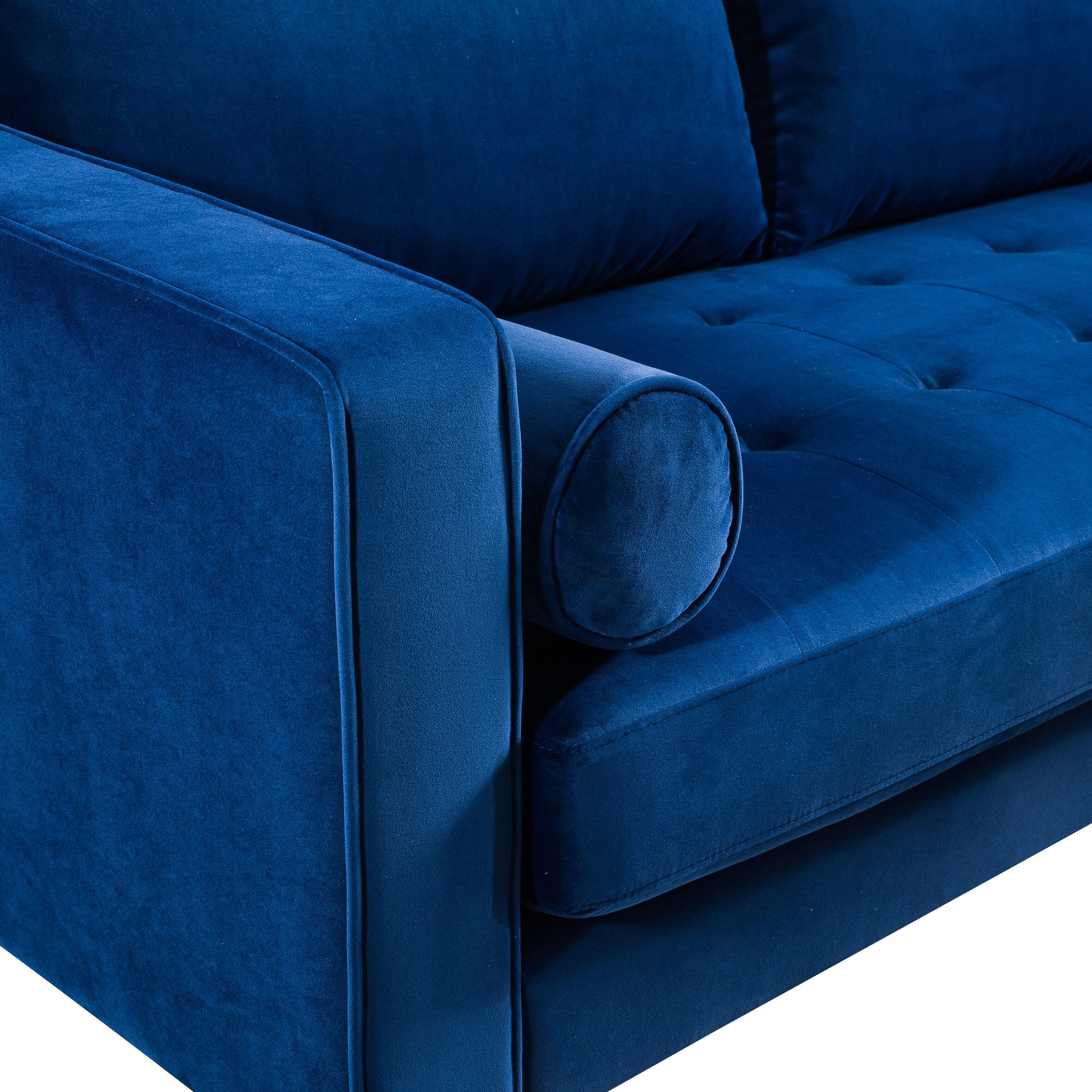 COMO NAVY VELVET SECTIONAL RAF - Image 5