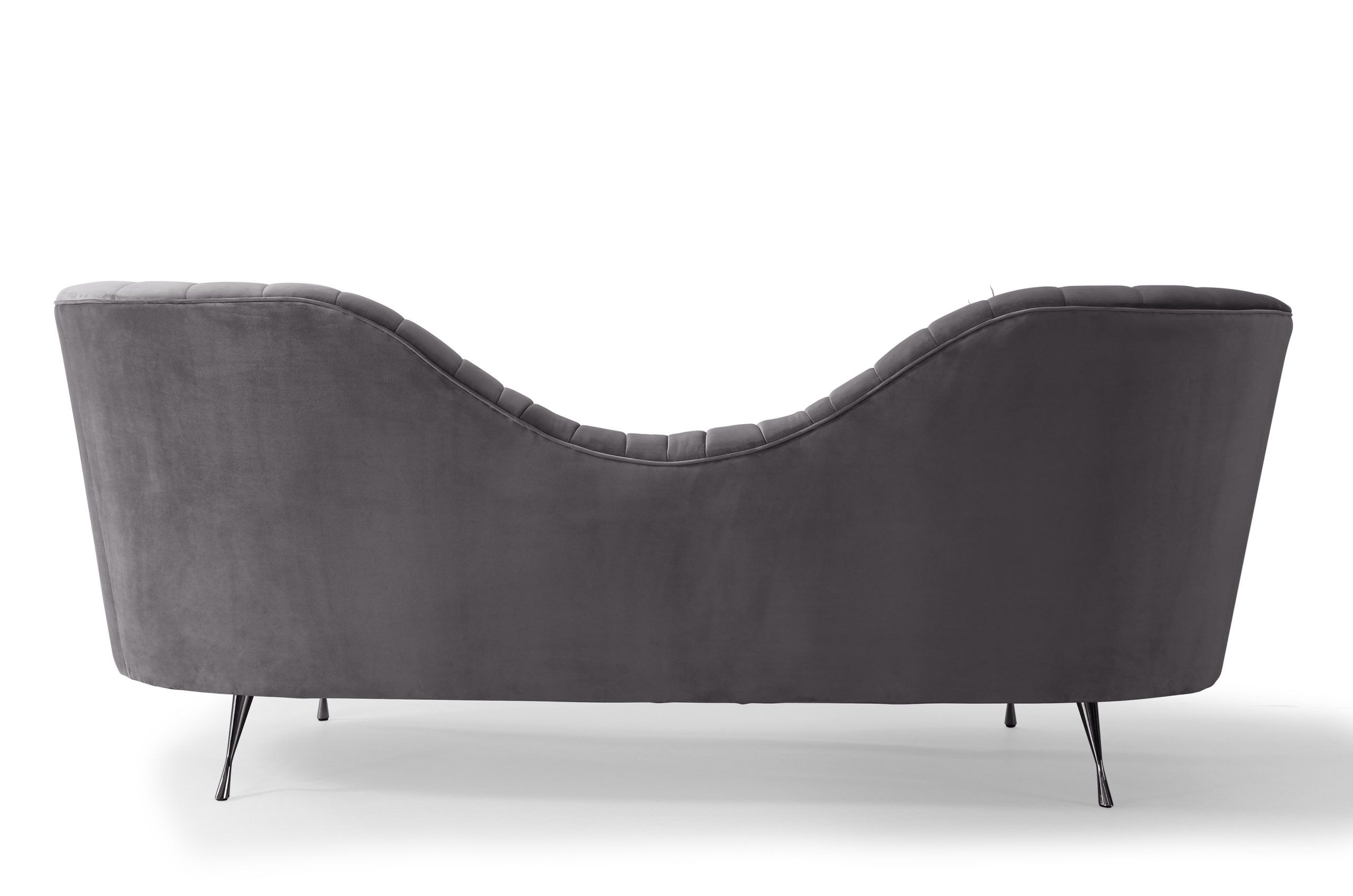 EVA GREY VELVET SOFA - Image 4