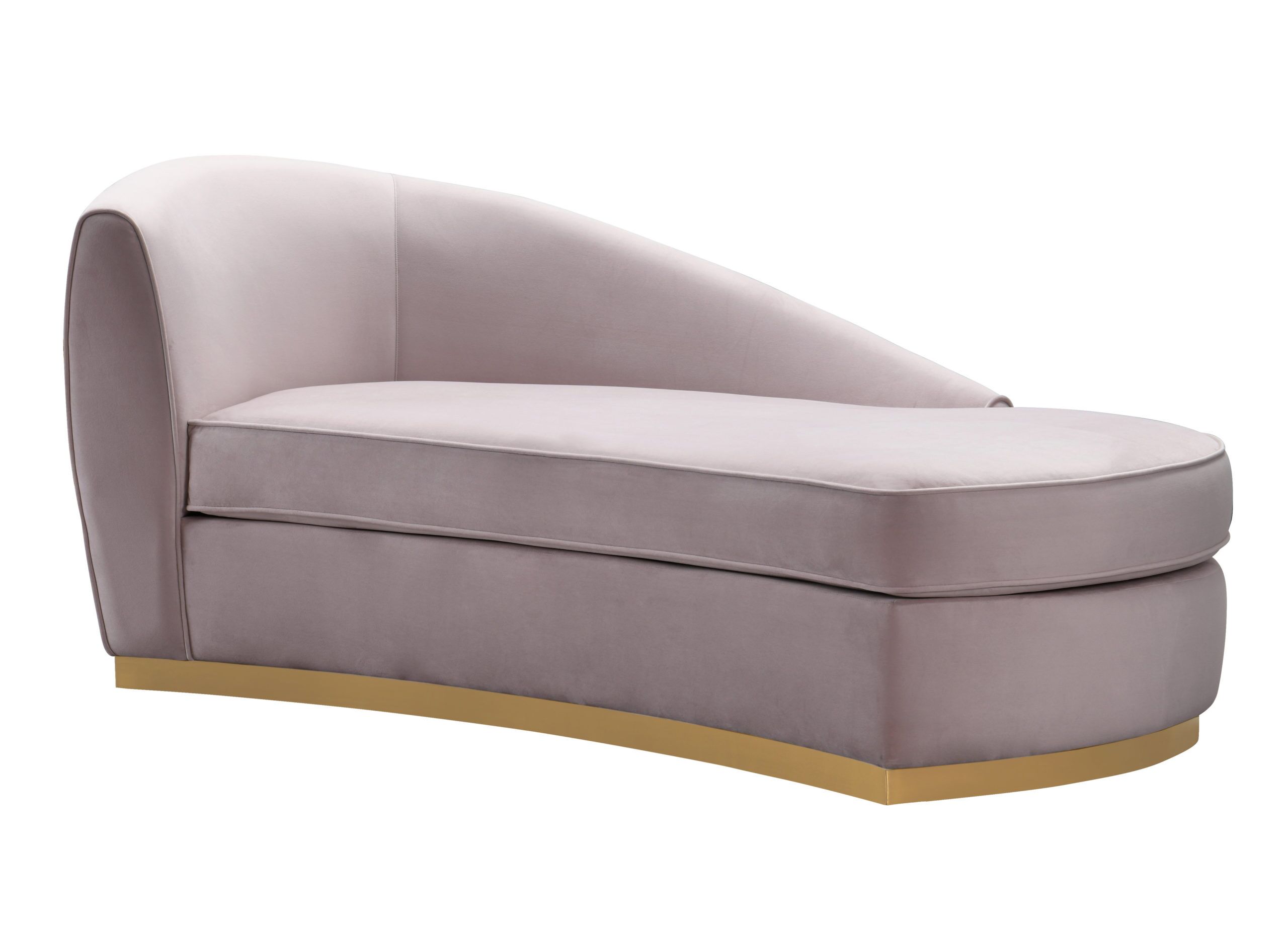 ADELE BLUSH VELVET CHAISE - Image 2