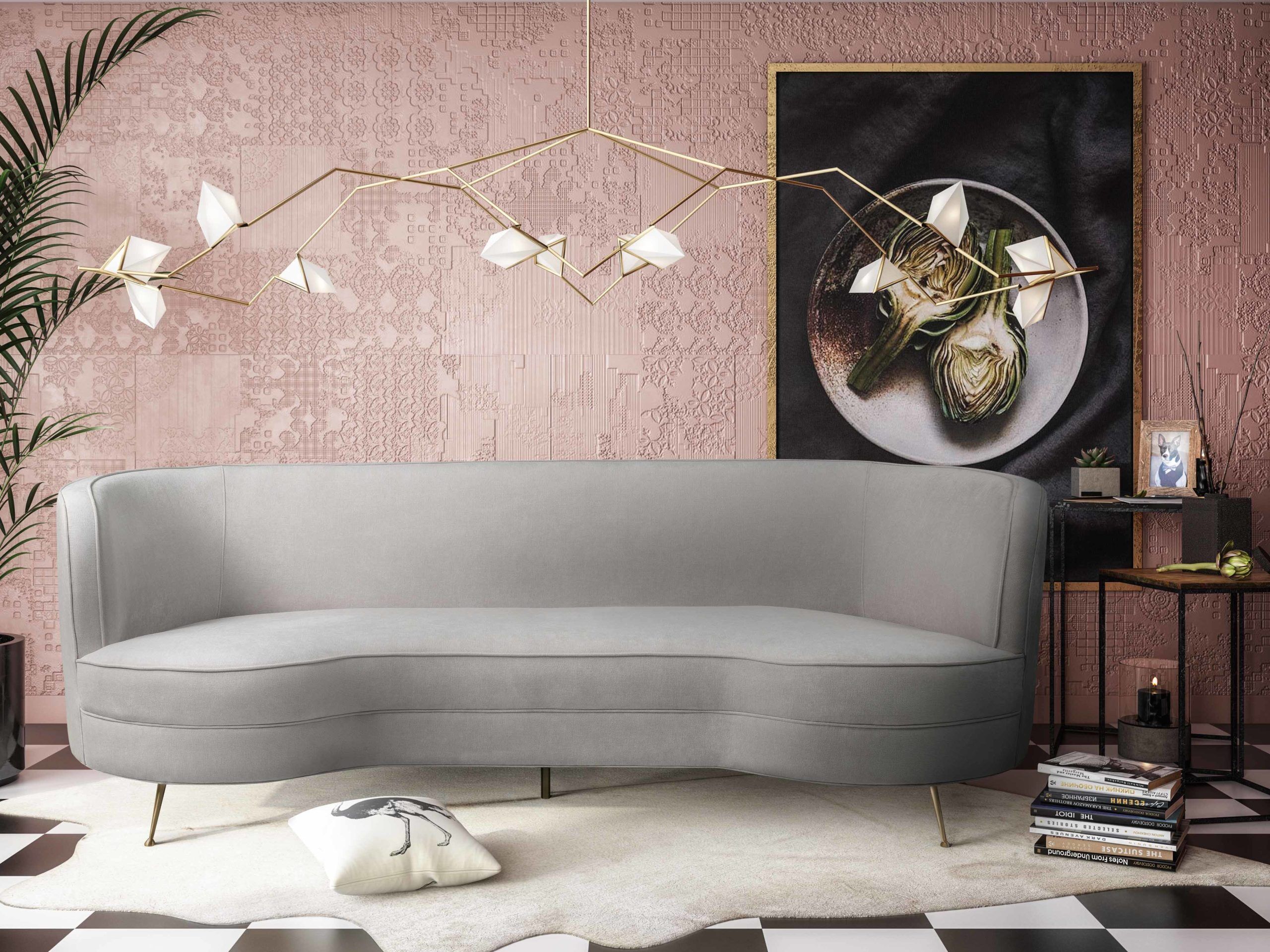 FLARE CREAM CHENILLE SOFA