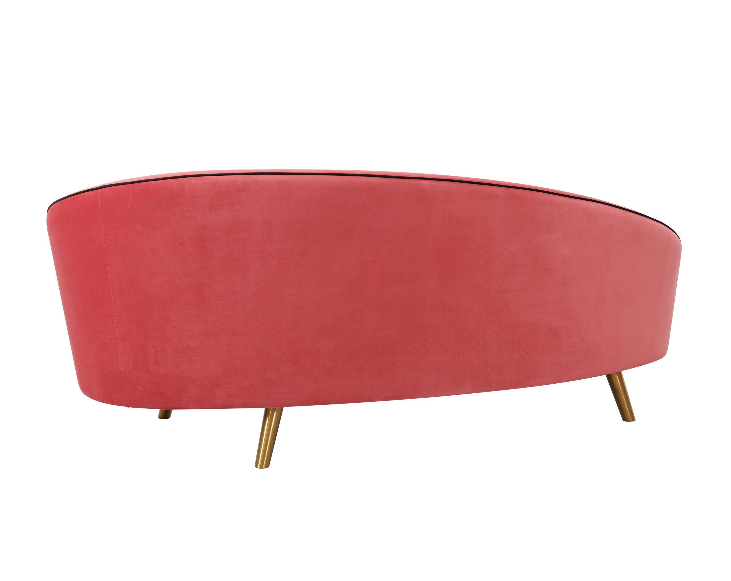 CLEOPATRA HOT PINK VELVET SOFA - Image 3