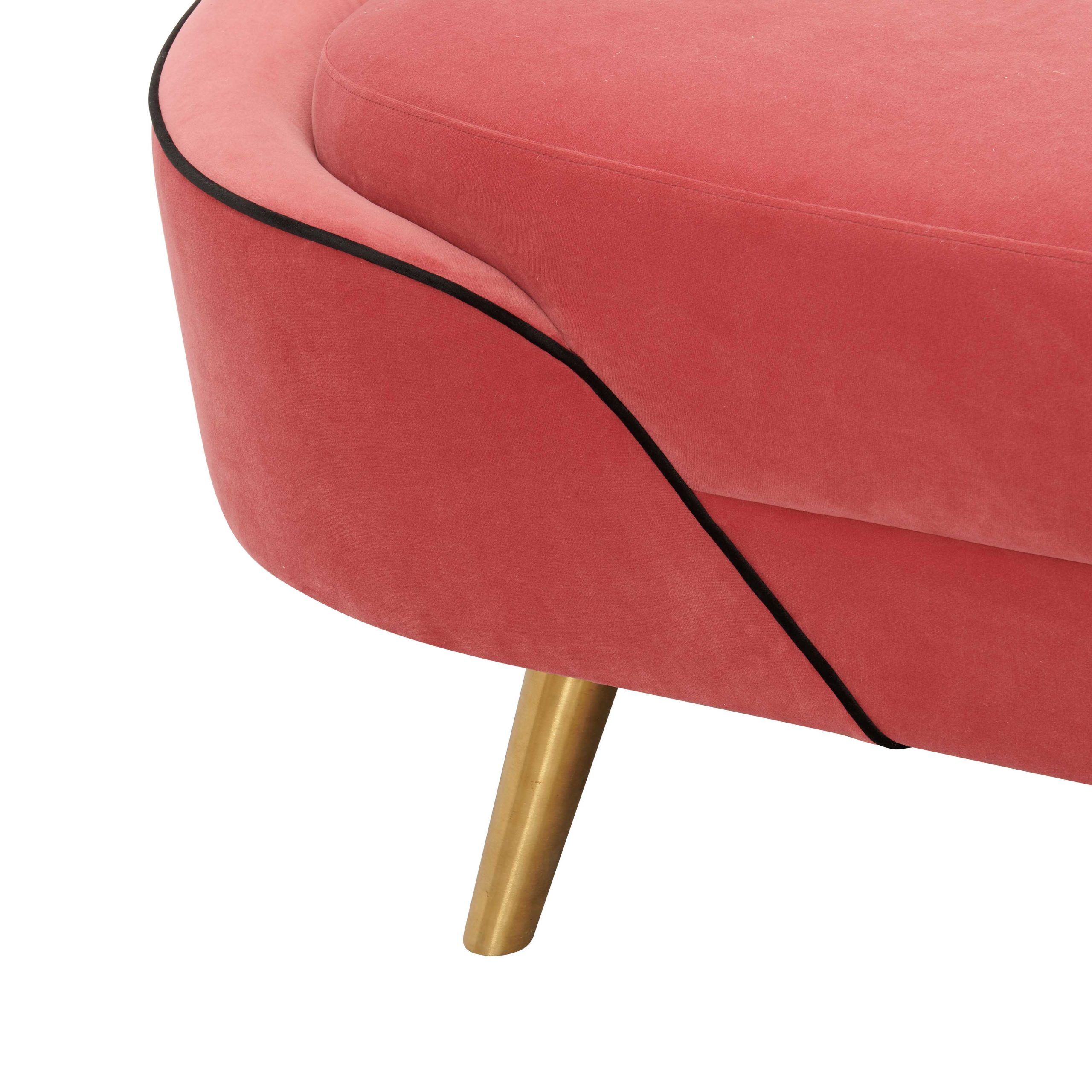 CLEOPATRA HOT PINK VELVET SOFA - Image 4