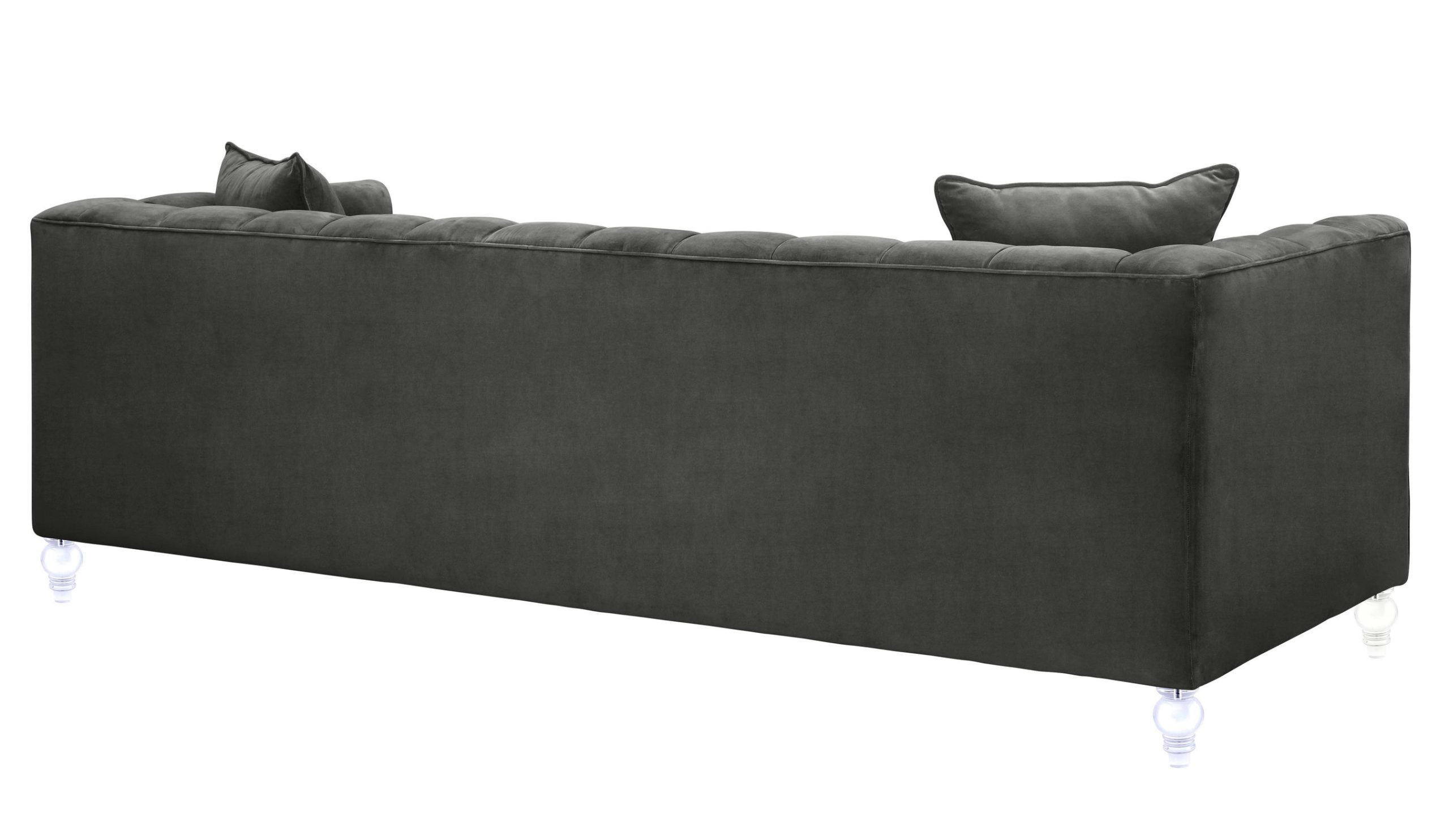 BEA GREY VELVET SOFA - Image 4