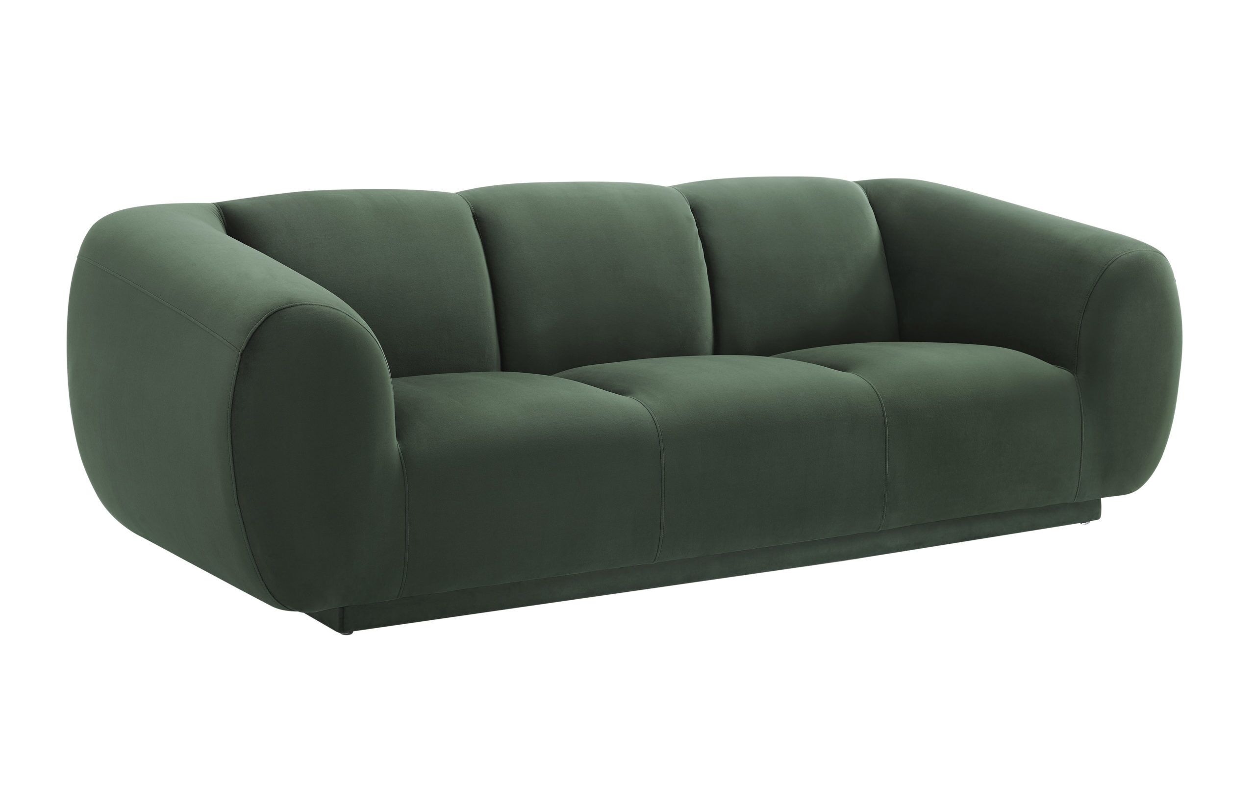 EMMET FOREST GREEN VELVET SOFA - Image 2