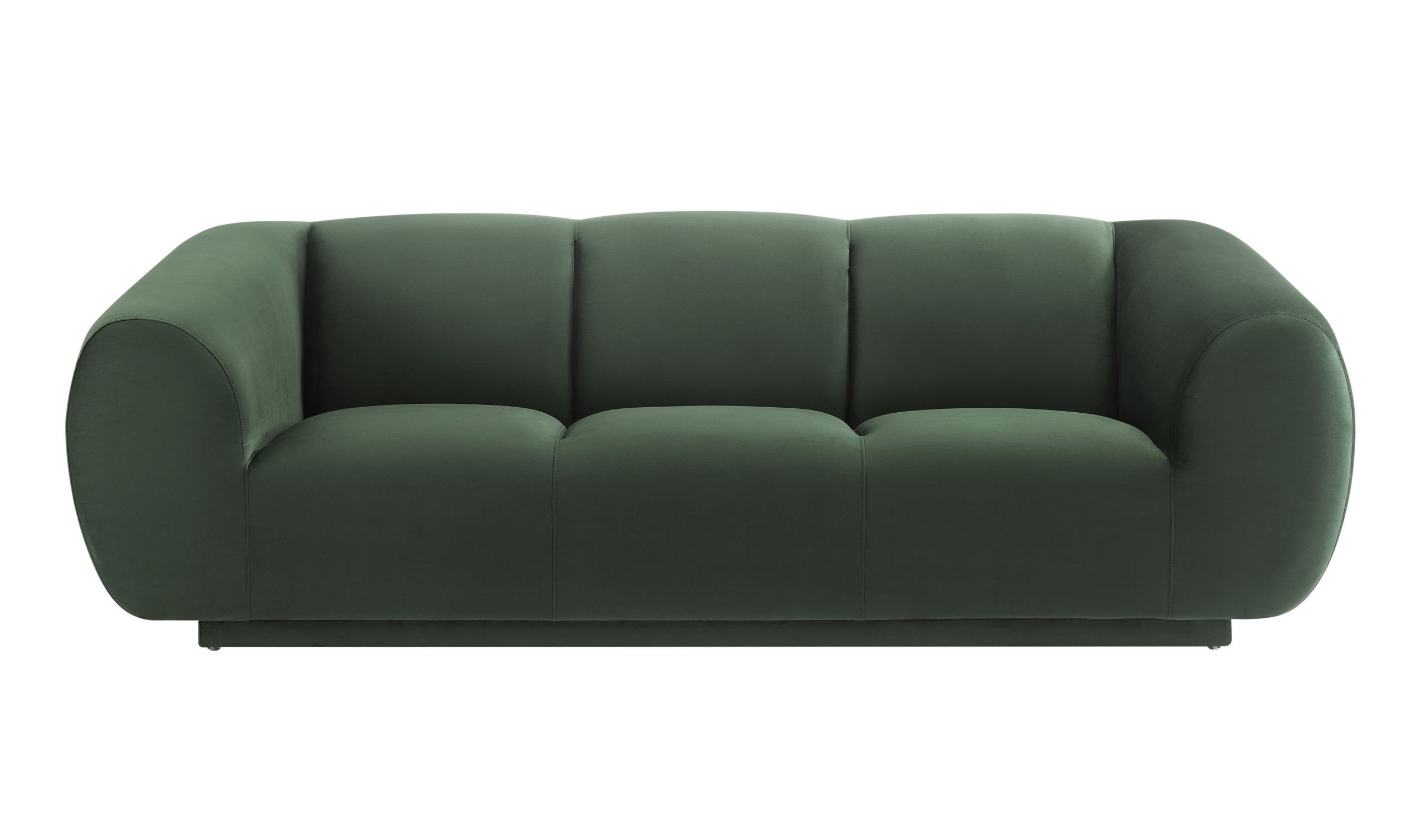 EMMET FOREST GREEN VELVET SOFA - Image 3