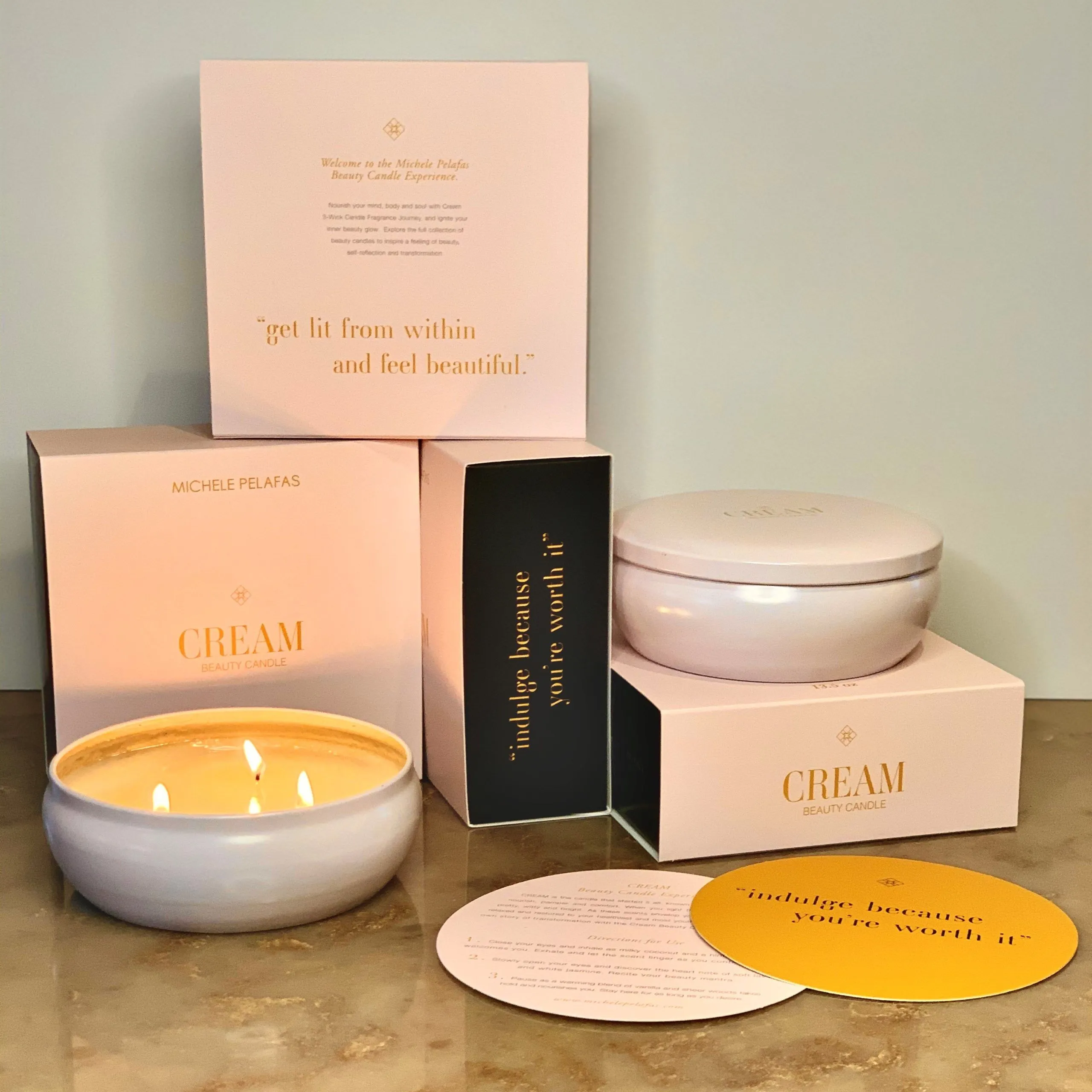 Cream Beauty Candle: Luxurious Aromas for Your Salon | Michele Pelafas