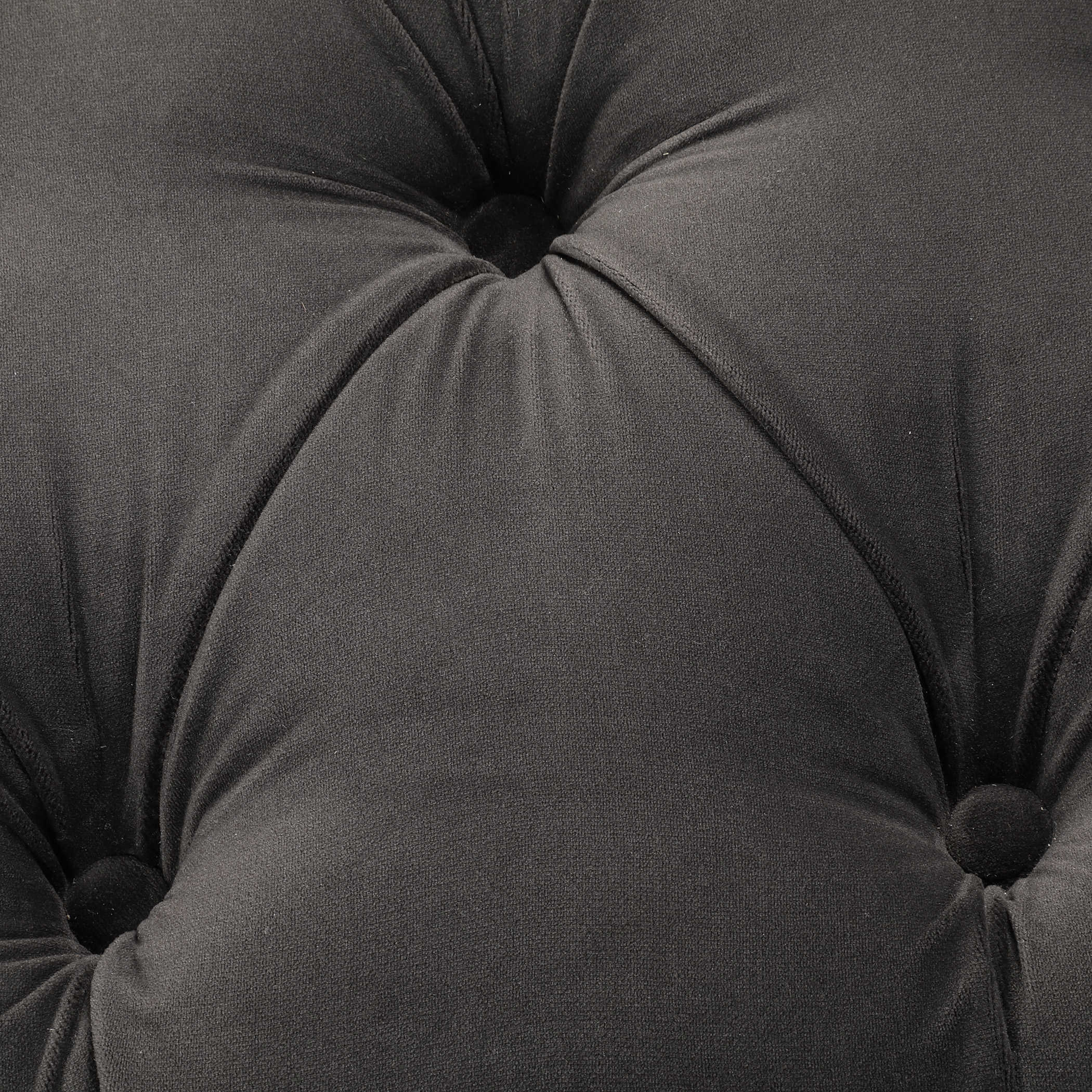 Charcoal Velvet Fermin Bench - Image 3