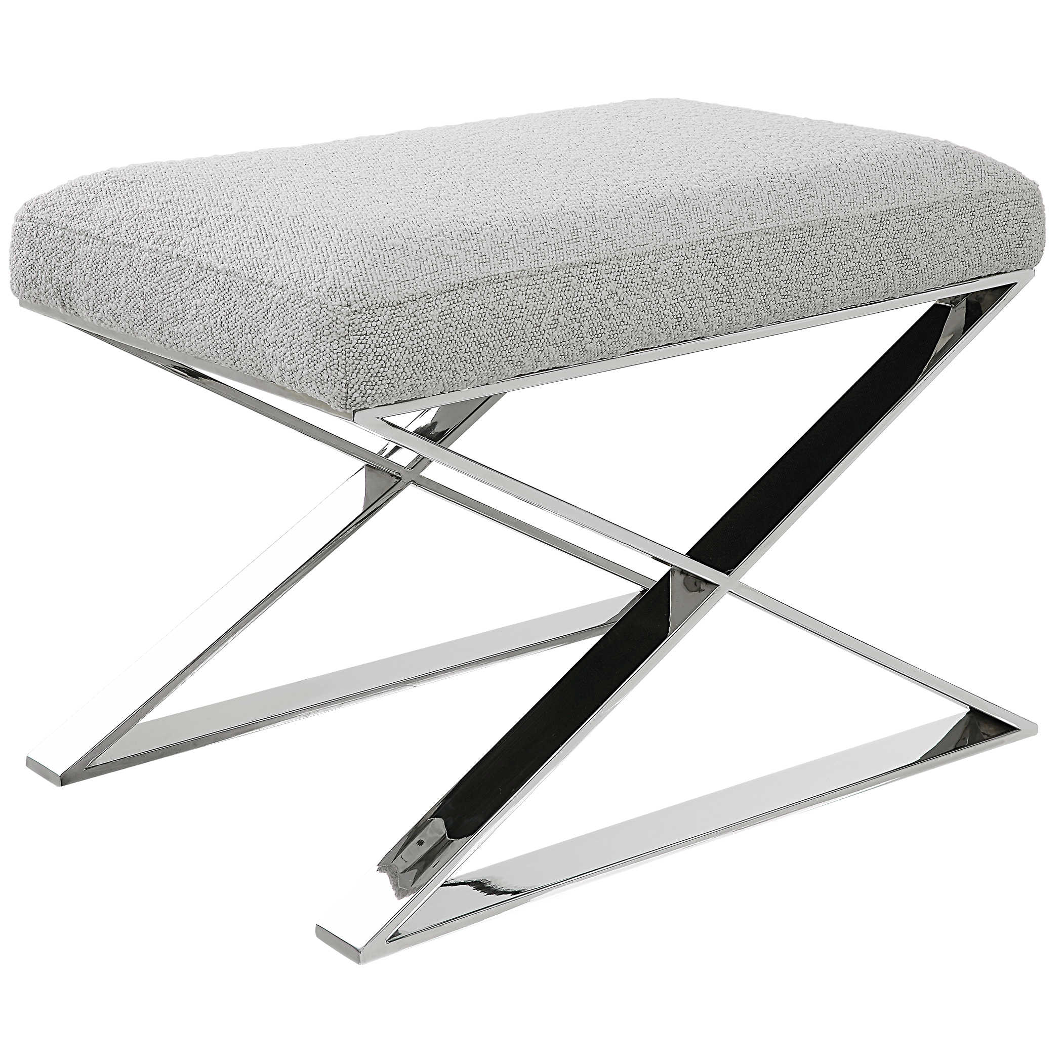 Intersection Bench with Ivory Boucle Cushion - Image 3